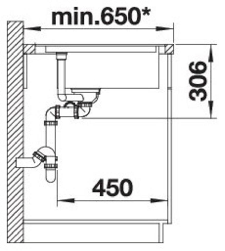 Blanco Granitspüle »BLANCODELTA II-F« 1 Stk. tlg. erhältlich in mehreren Farben, inkl. Multifunktionsschale Edelstahl
