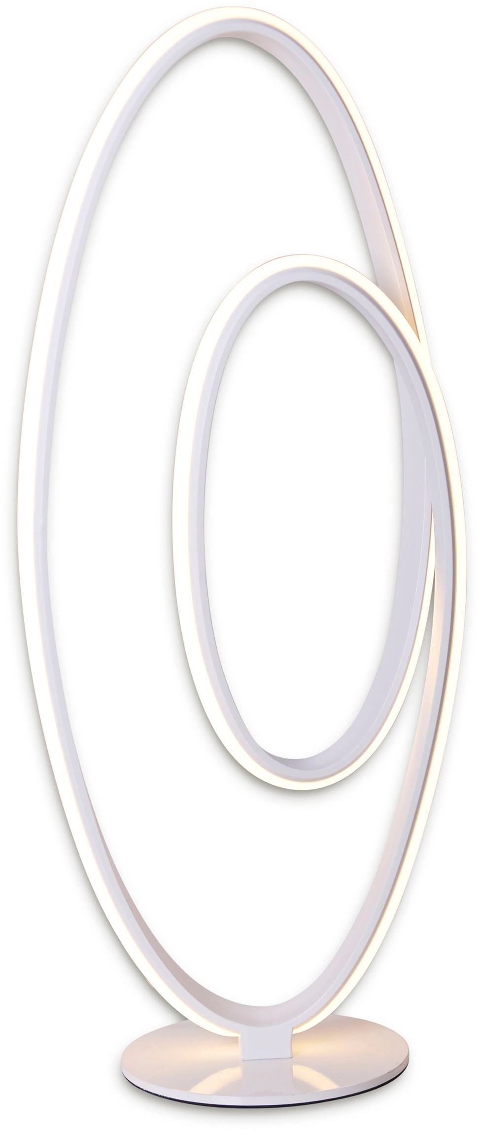 näve LED Tischleuchte »Odrive«, 1 flammig, Leuchtmittel LED-Modul | LED fest integriert, oval, dimmbar, geschwungene bogenförmige LED-Streifen, weiß, H: 60cm