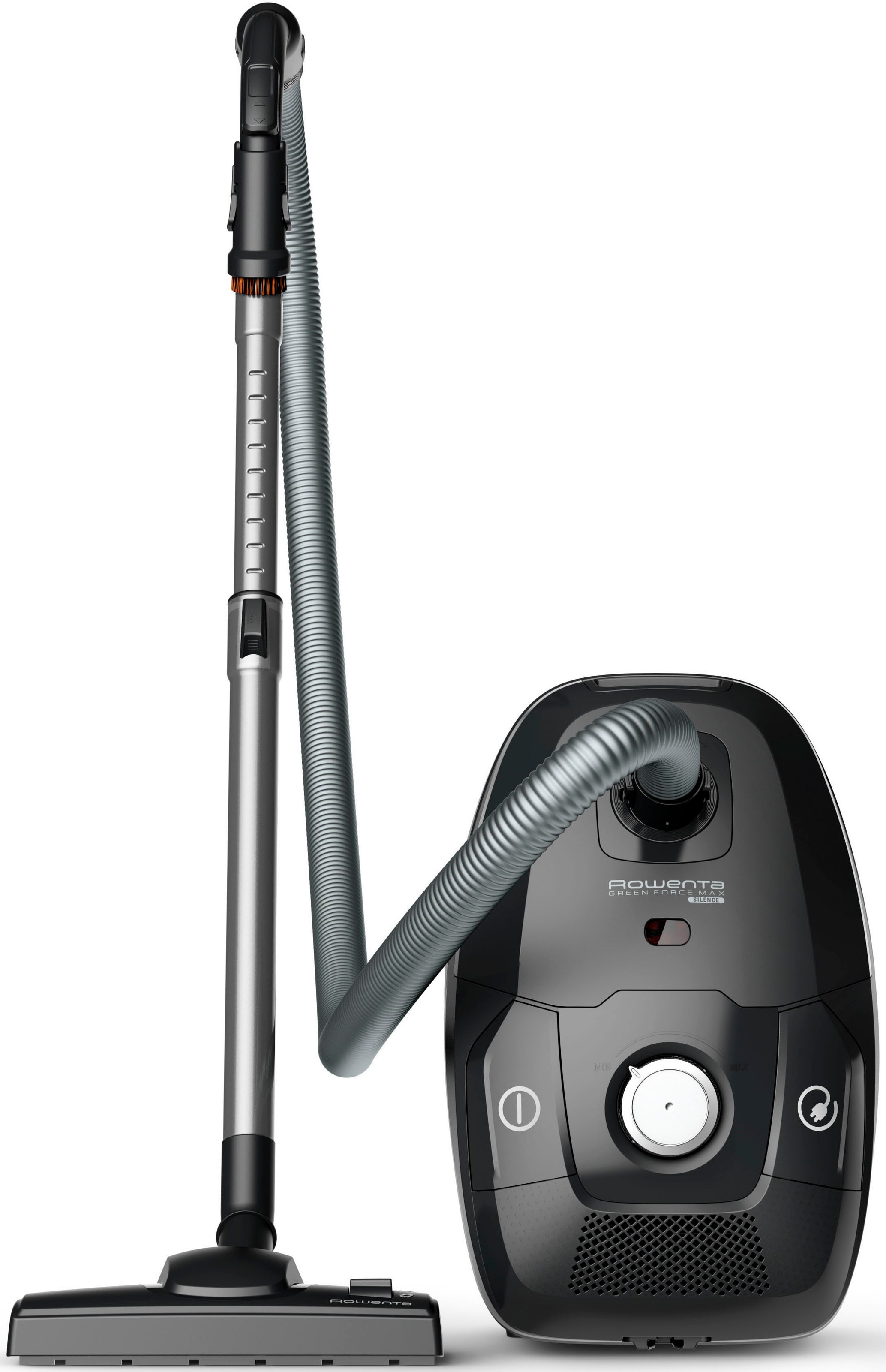 Rowenta Bodenstaubsauger »Green Force Max Silence, mit Beutel, 900 Watt, 4,5 L Staubbeutel,«, 750 W, mit Beutel, aus recyceltem Kunststoff, 12 m Aktionsradius, inkl. Zubehör, RO6136