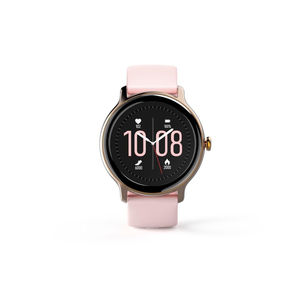 Hama Smartwatch »Smartwatch Damen Herren, Fitnesstracker, wasserdicht, Blutsauerstoff«, (Herzfrequenz, Timer, Schritte, Kalorien, Schlaf, Stress, Tempo, Musik)