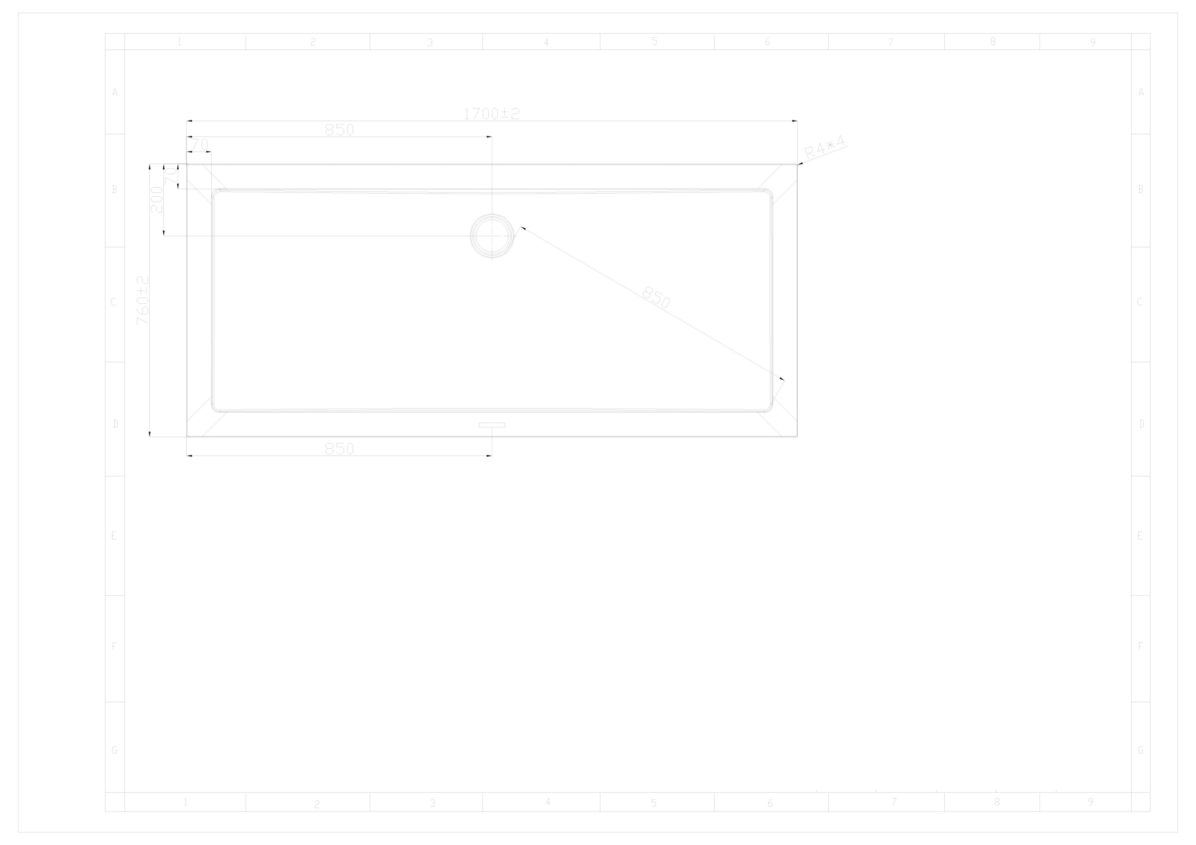 Sanotechnik Duschwanne »SMC«, eckig, BxT: 170 x 76 cm