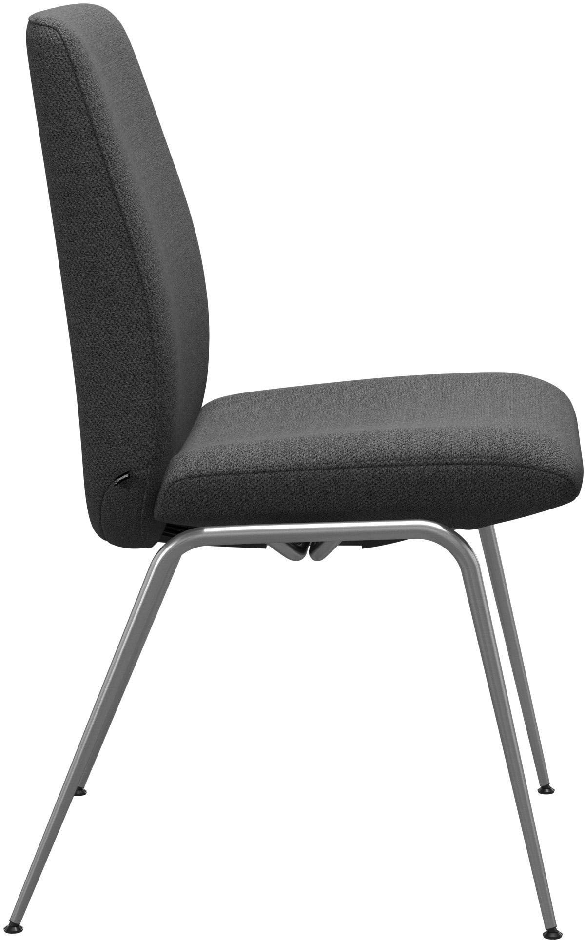 Stressless® Polsterstuhl »Laurel«, ROHLEDER Stoff Q2 FARON, Low Back, Größe L, mit Beinen aus Stahl in Chrom matt