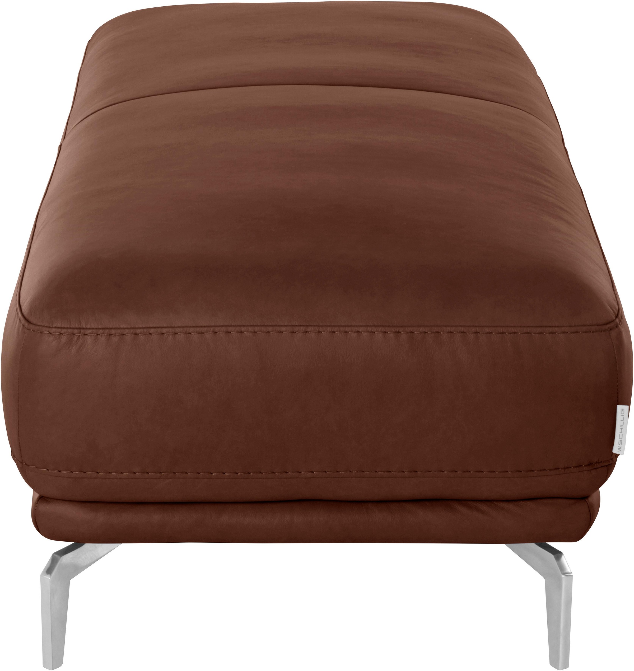 W.SCHILLIG Hocker »montanaa«, mit Metallfüßen in Chrom glänzend, Breite 141 cm