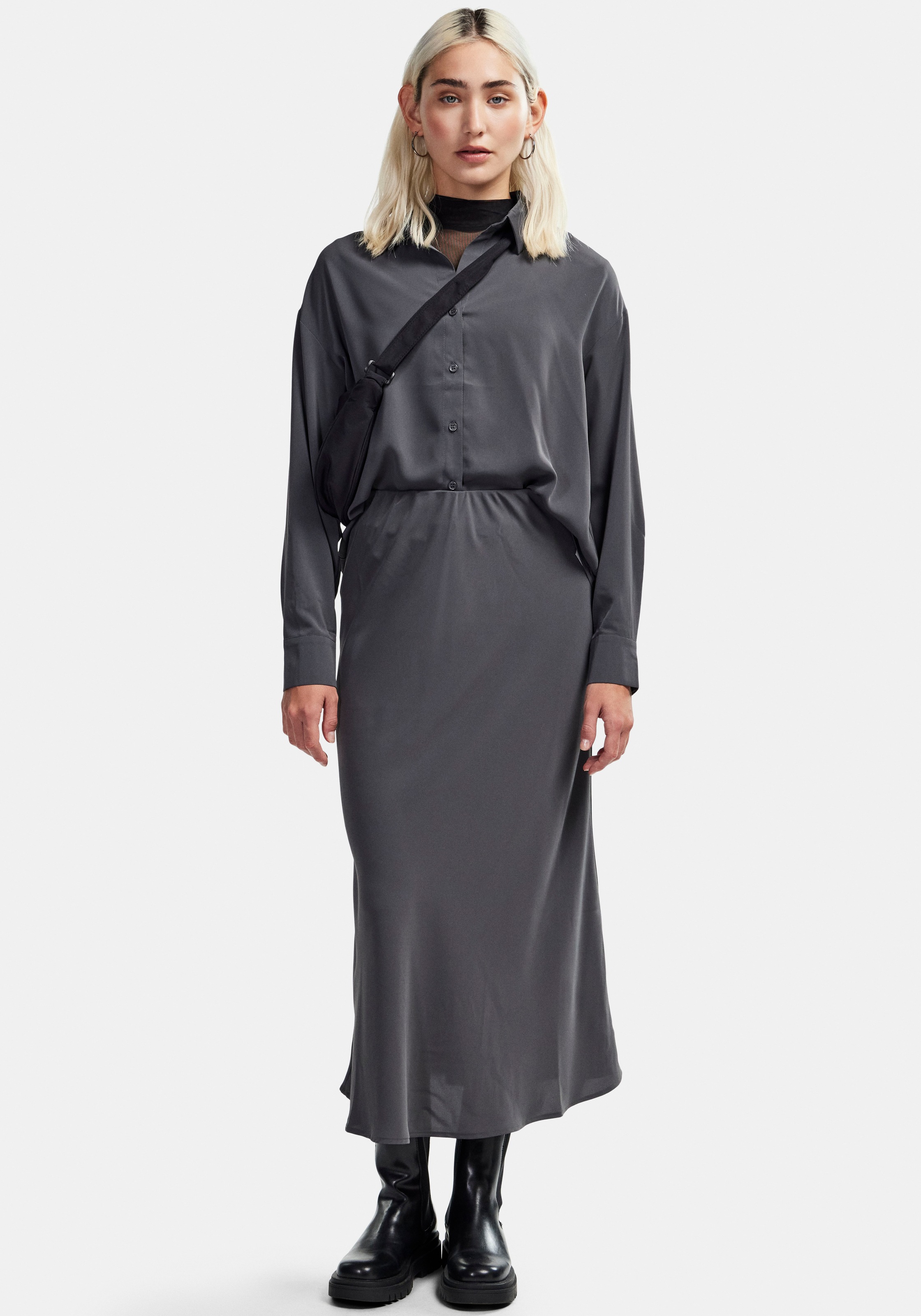 pieces Midirock »PCFRANAN HW MIDI SKIRT NOOS BC«
