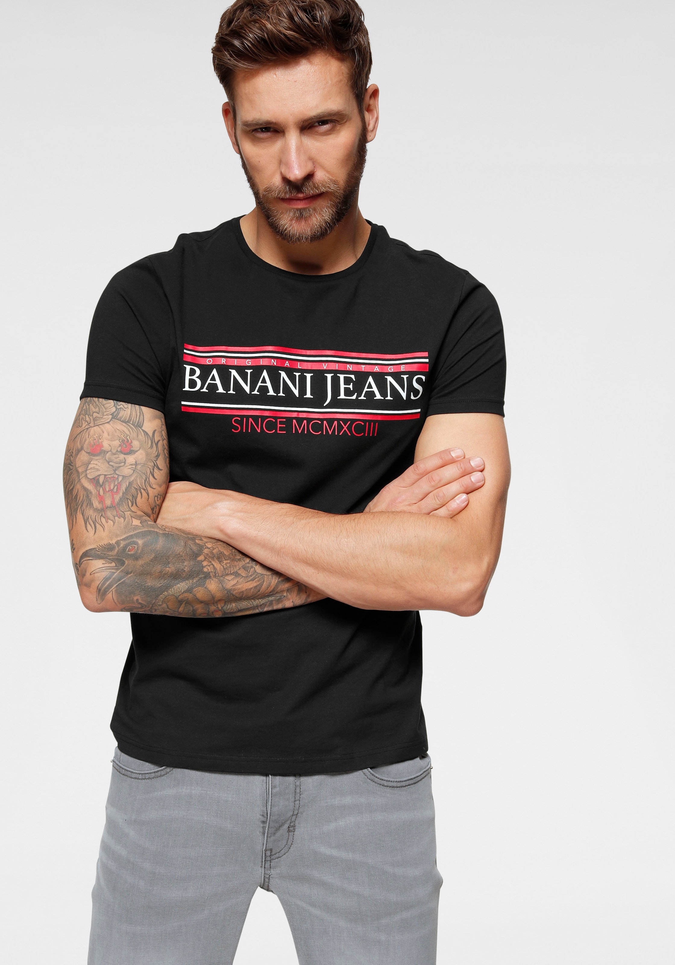 Bruno Banani T-Shirt, mit Markenprint