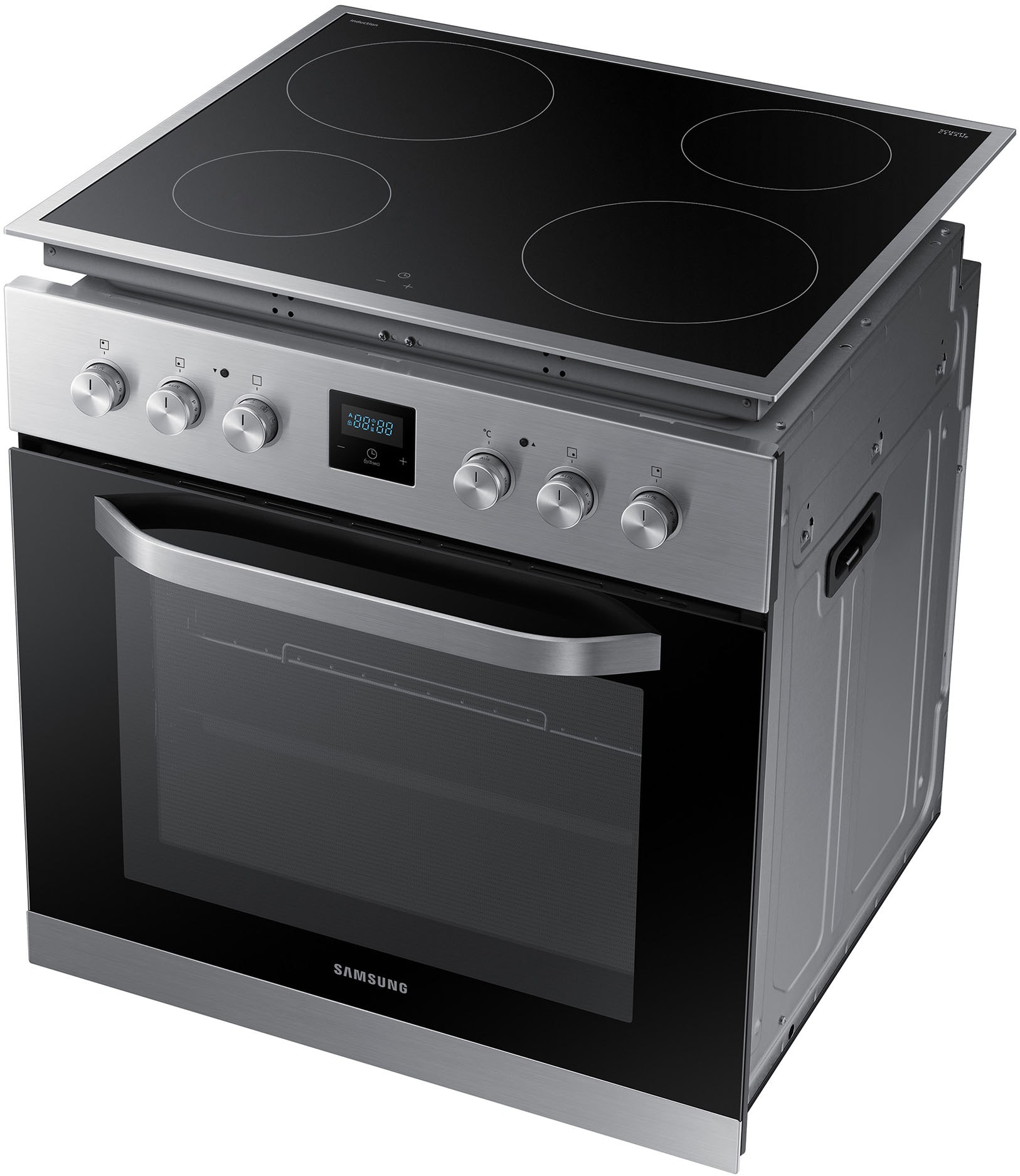 Samsung Induktions Herd-Set »F-NB69R5701RS« mit 1-fach-Teleskopauszug Herd-Set mit Induktion-Kochfeld, Soft Close, Teleskopvollauszug