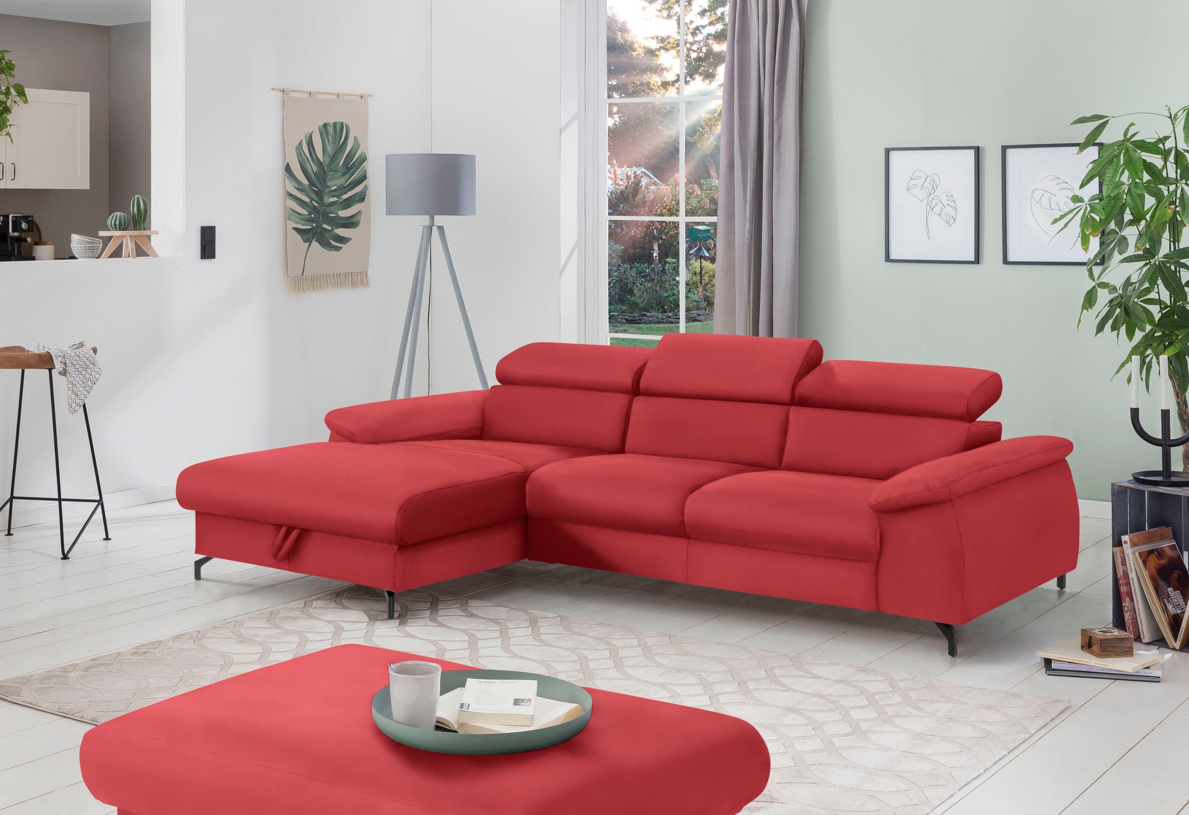 COTTA Polstergarnitur »Komaris L-Form«, (Set), Set bestehend aus: Ecksofa m günstig online kaufen