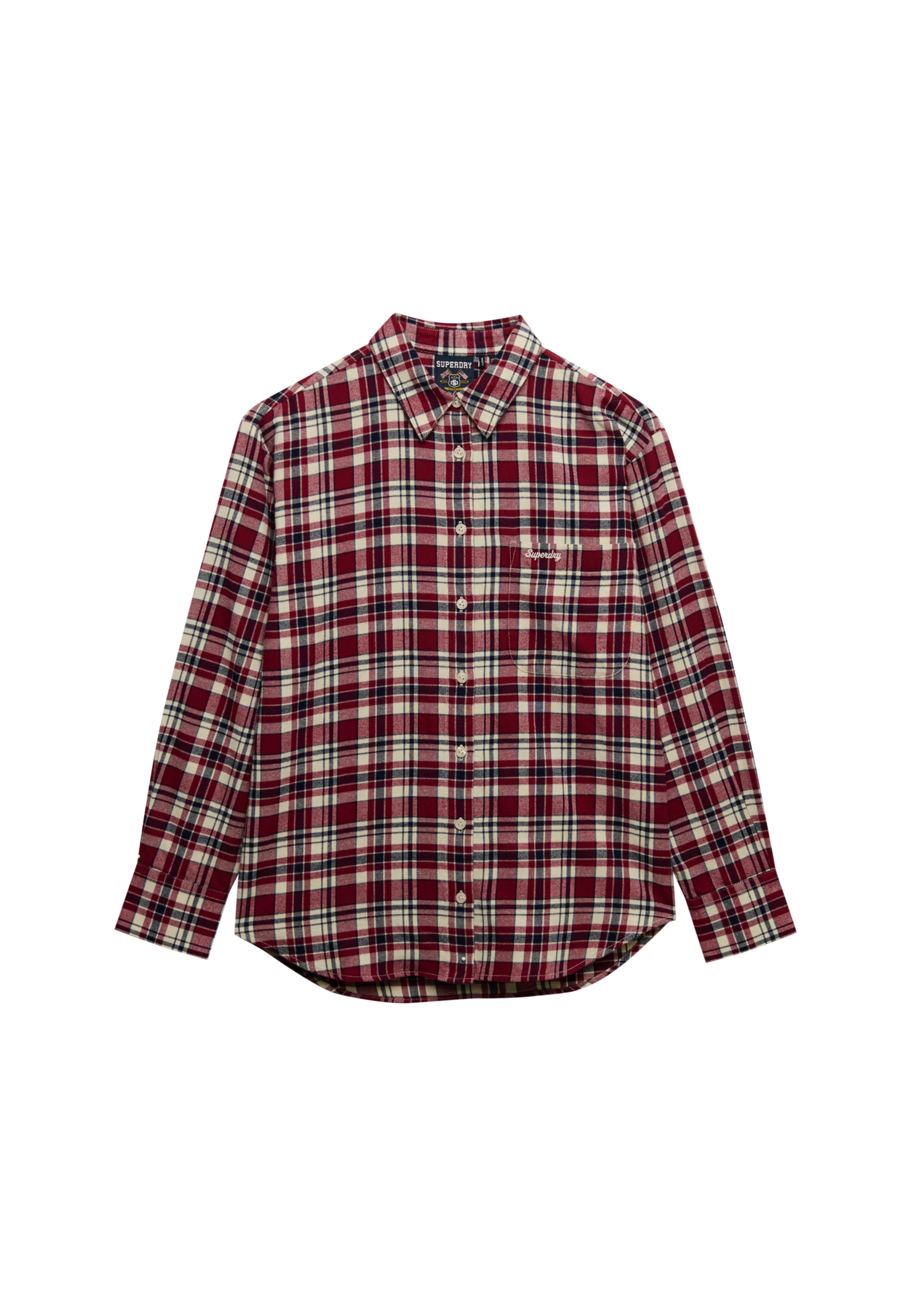 Superdry Karobluse »CHECK FLANNEL RELAXED SHIRT« Baumwolle, relaxed fit, aus weichem Flanell