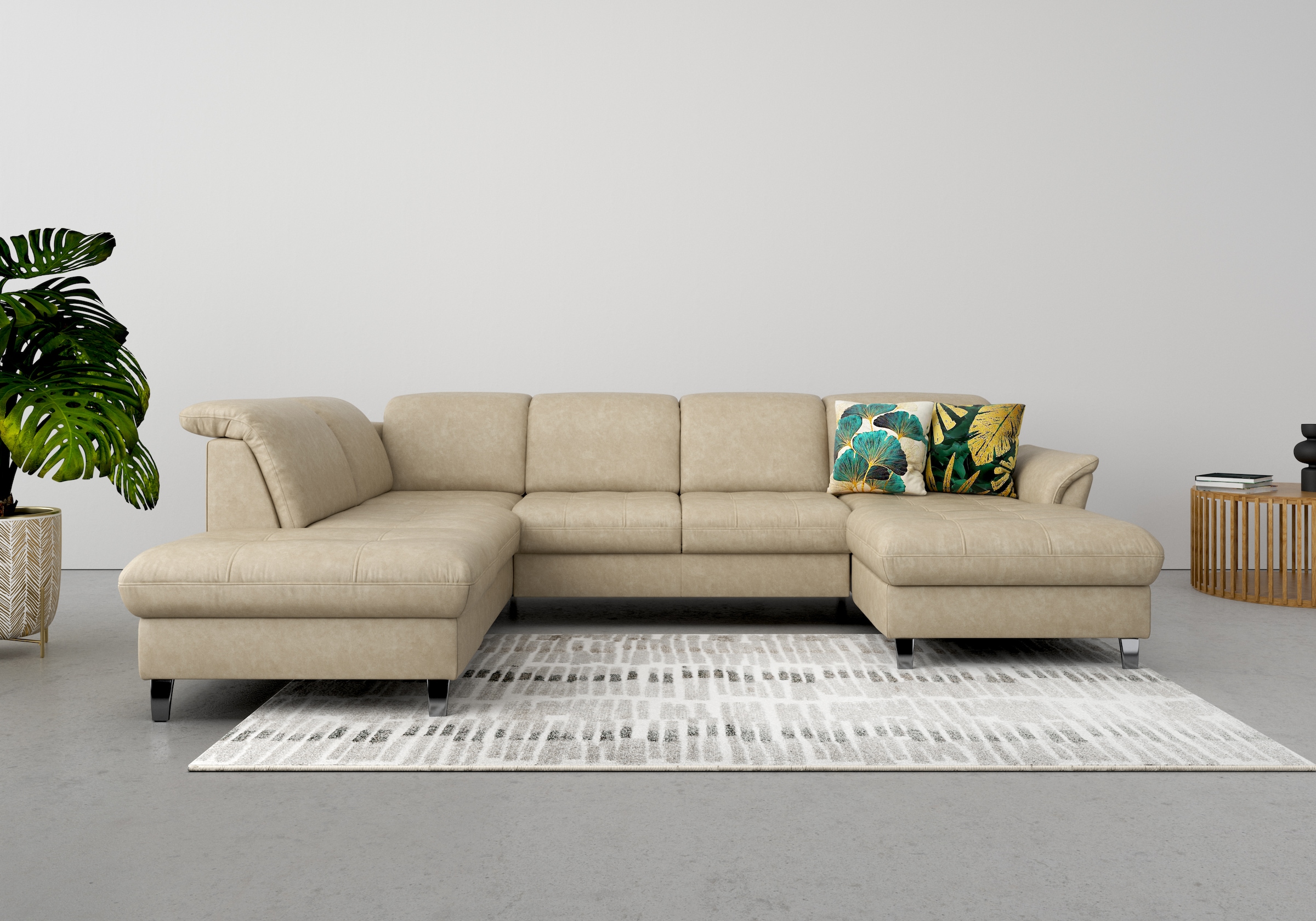 sit&more Wohnlandschaft »Maggiore U-Form« wahlweise mit Kopfteilverstellung günstig online kaufen