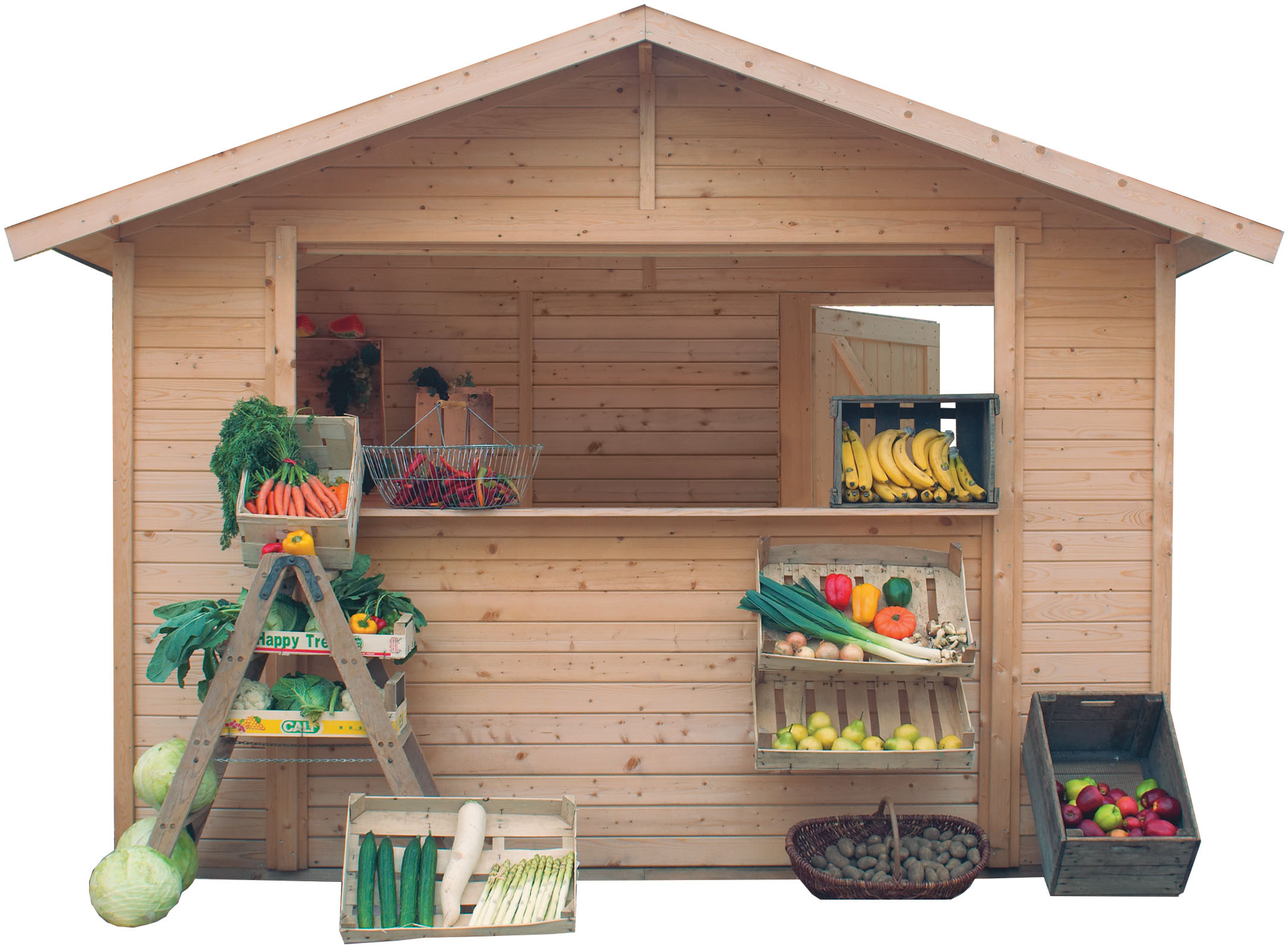 Karibu Gartenhaus »Verkaufshaus 2 naturbelassen« aus hochwertiger nordische günstig online kaufen