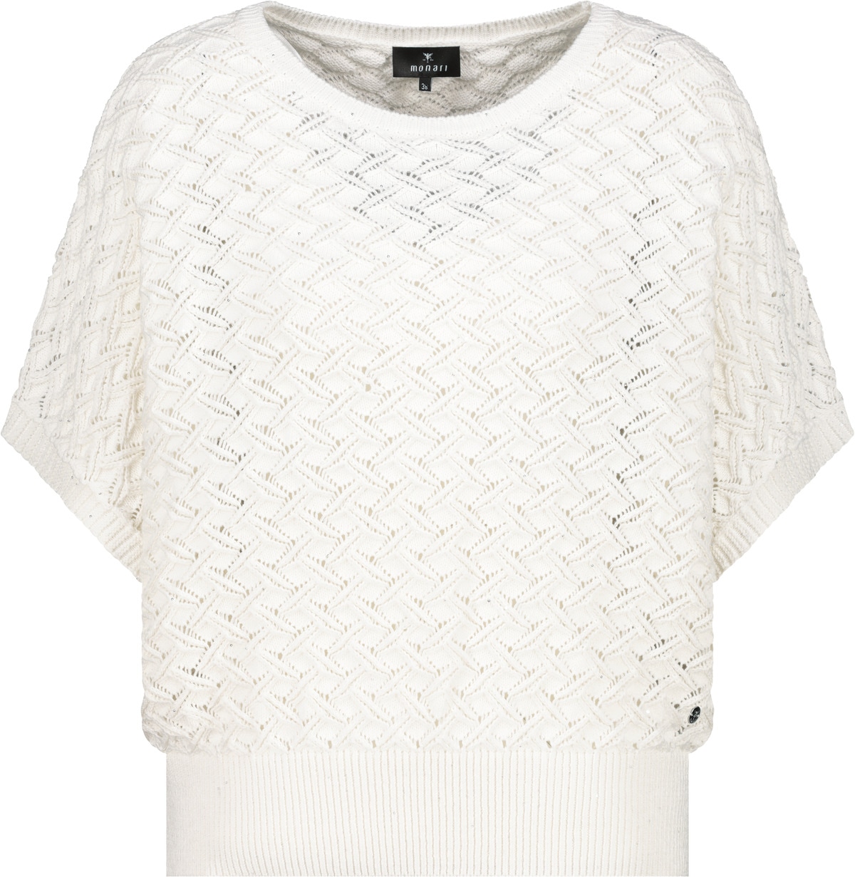 Monari Strickpullover »Pullover Ajour« Regular fit mit Ajour-Strickerei
