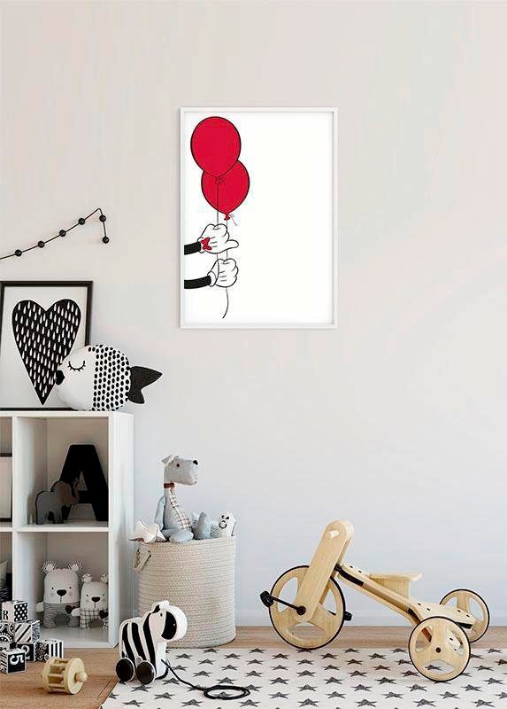 Komar Bild »Mickey Mouse Balloon« Disney 1 Stk. tlg. Wandbild zur Dekoration im Kinderzimmer - ohne Rahmen