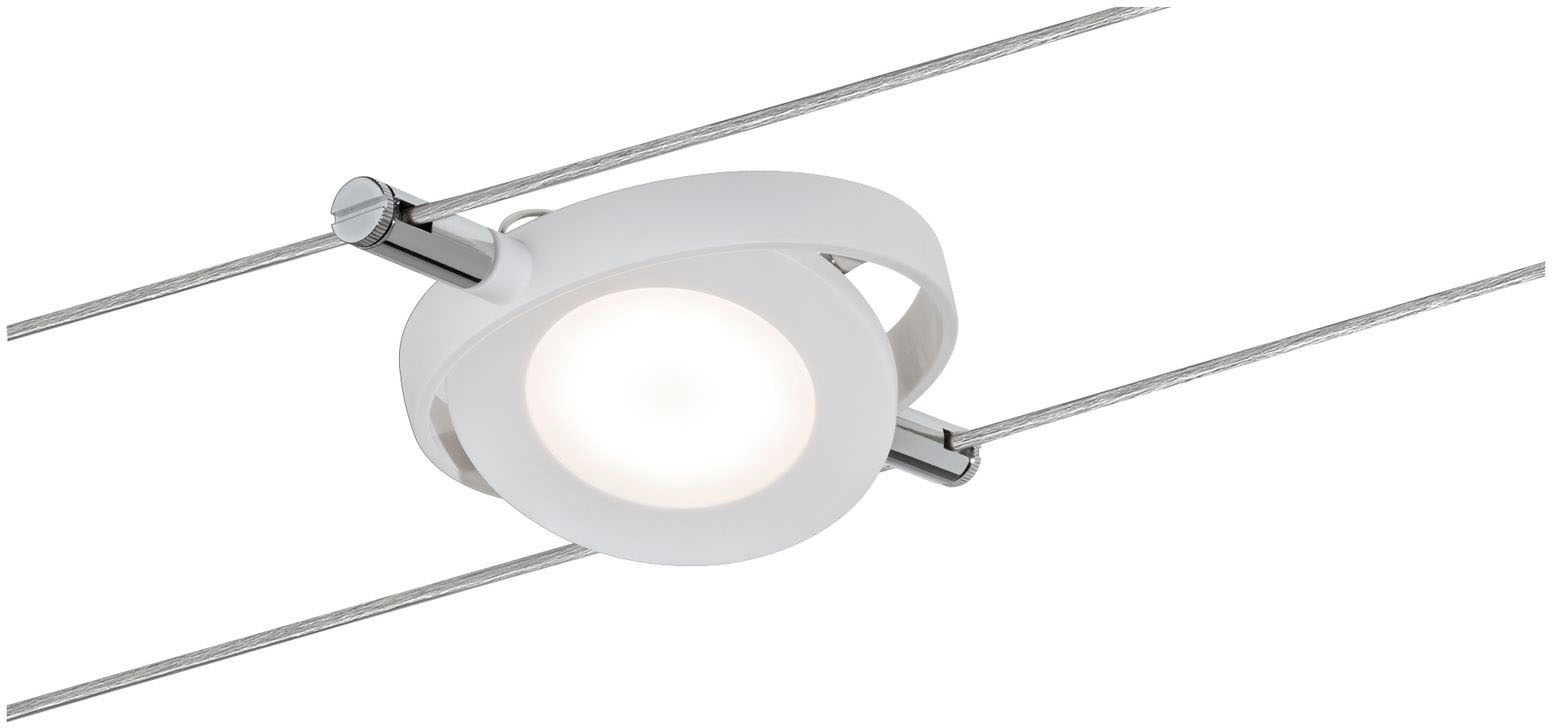 Paulmann LED Deckenleuchte, 6 flammig, Wohnzimmerlampe LED 6x4W RoundMac 230V/12V DC Weiß matt