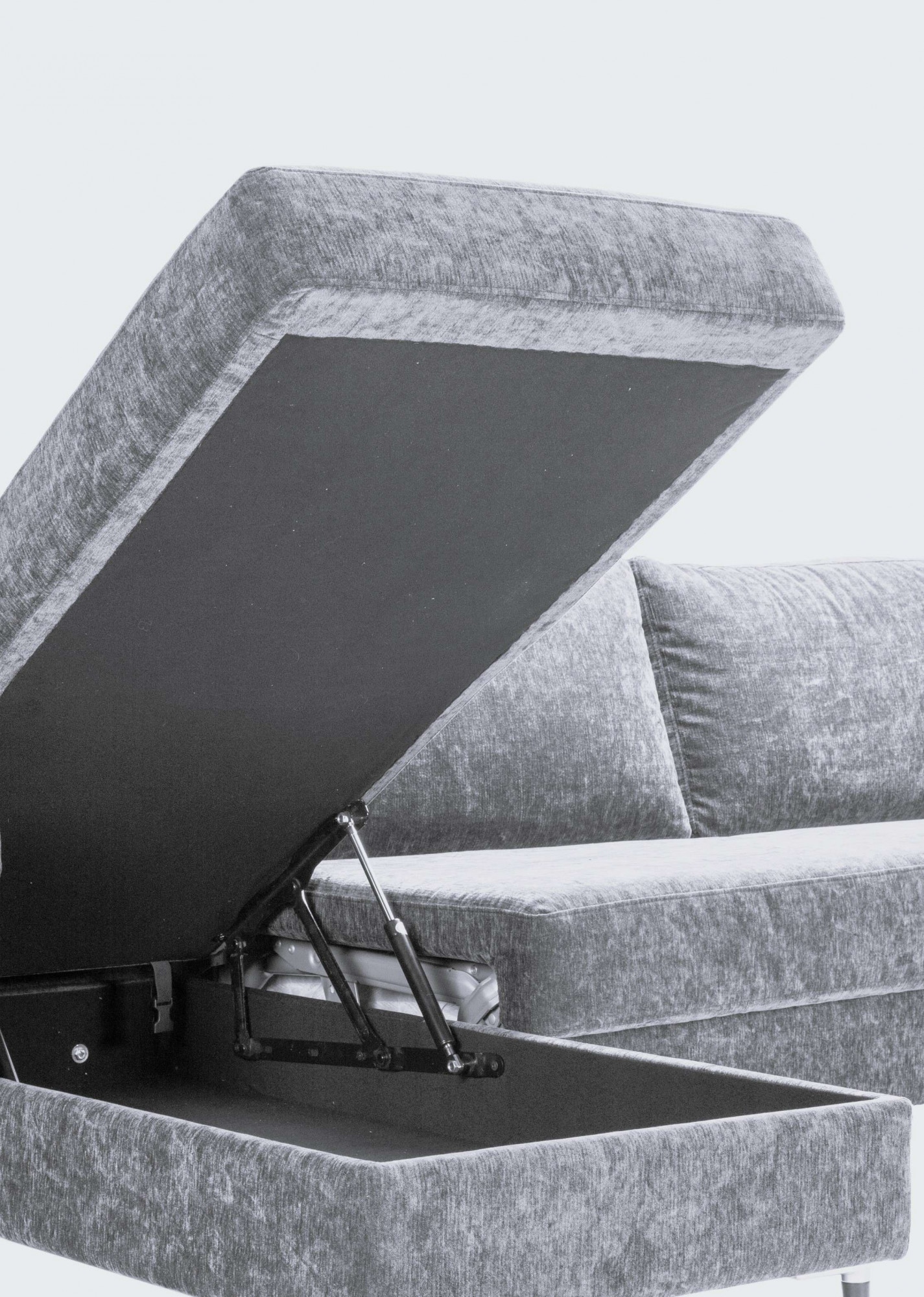 FLEXLUX Ecksofa »Fiore, superbequemer Sitzkomfort durch Kaltschaum im Sitz, L-Form«, breite Armlehnen, Füße Alu+schwarz