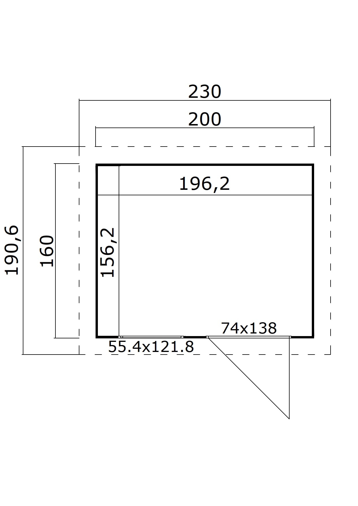 Nordic Holz Spielhaus »FLIPP«, BxTxH: 230x191x188 cm