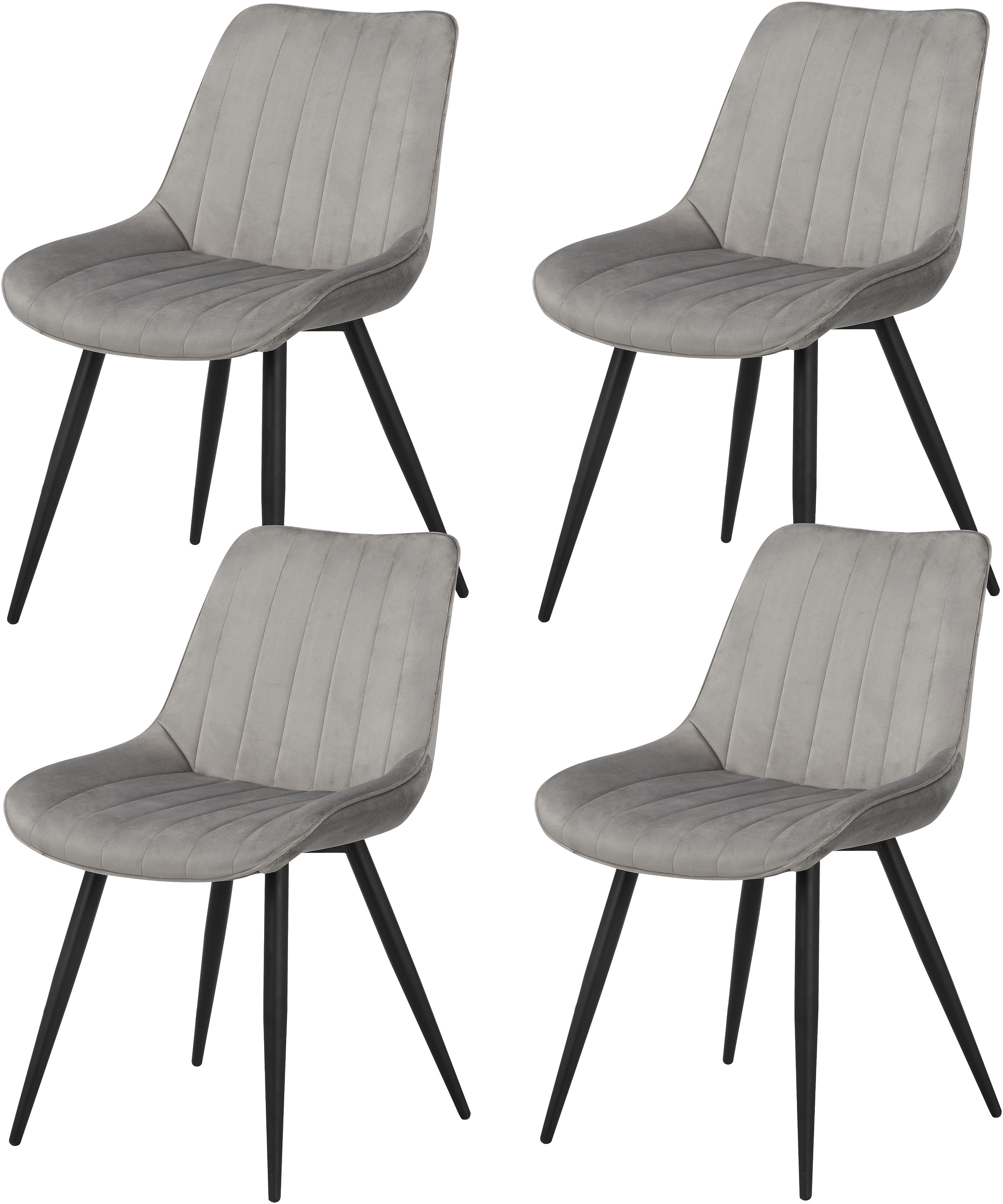 INOSIGN Esszimmerstuhl »FAIRVIEW«, (Set), 4 St., Samtvelours, Polsterstuhl günstig online kaufen