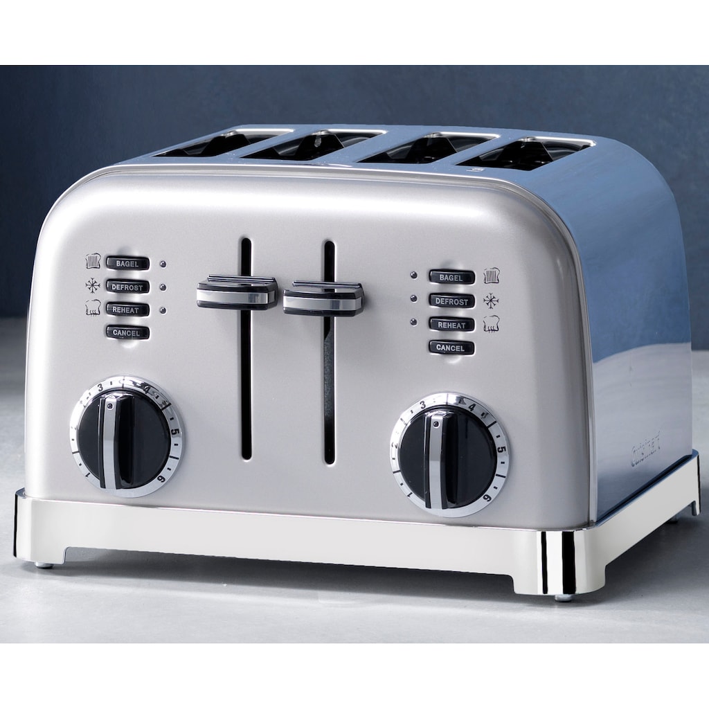 Cuisinart Toaster »CPT180SE«, 4 lange Schlitze, 1800 W, extra breite Toastschlitze, Retro Design