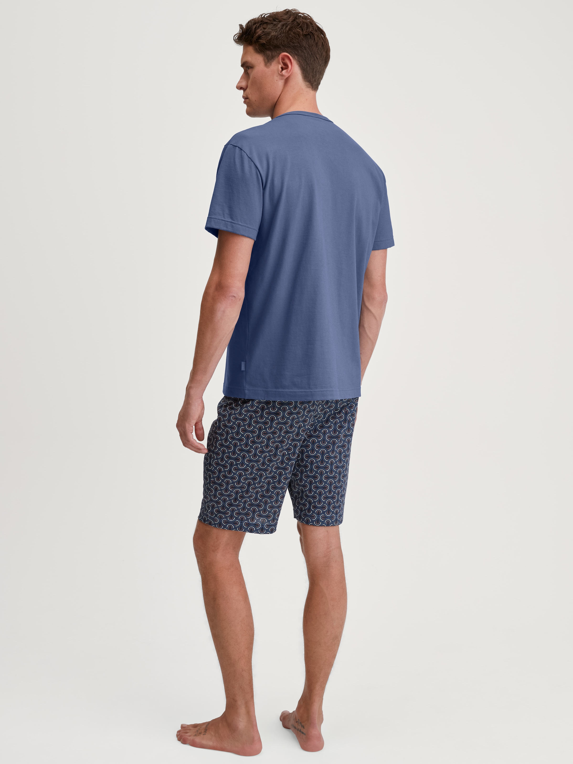 CALIDA Shorty »Relax Imprint 6«, (2 tlg.), kurzarm, Rundhals, Brusttasche