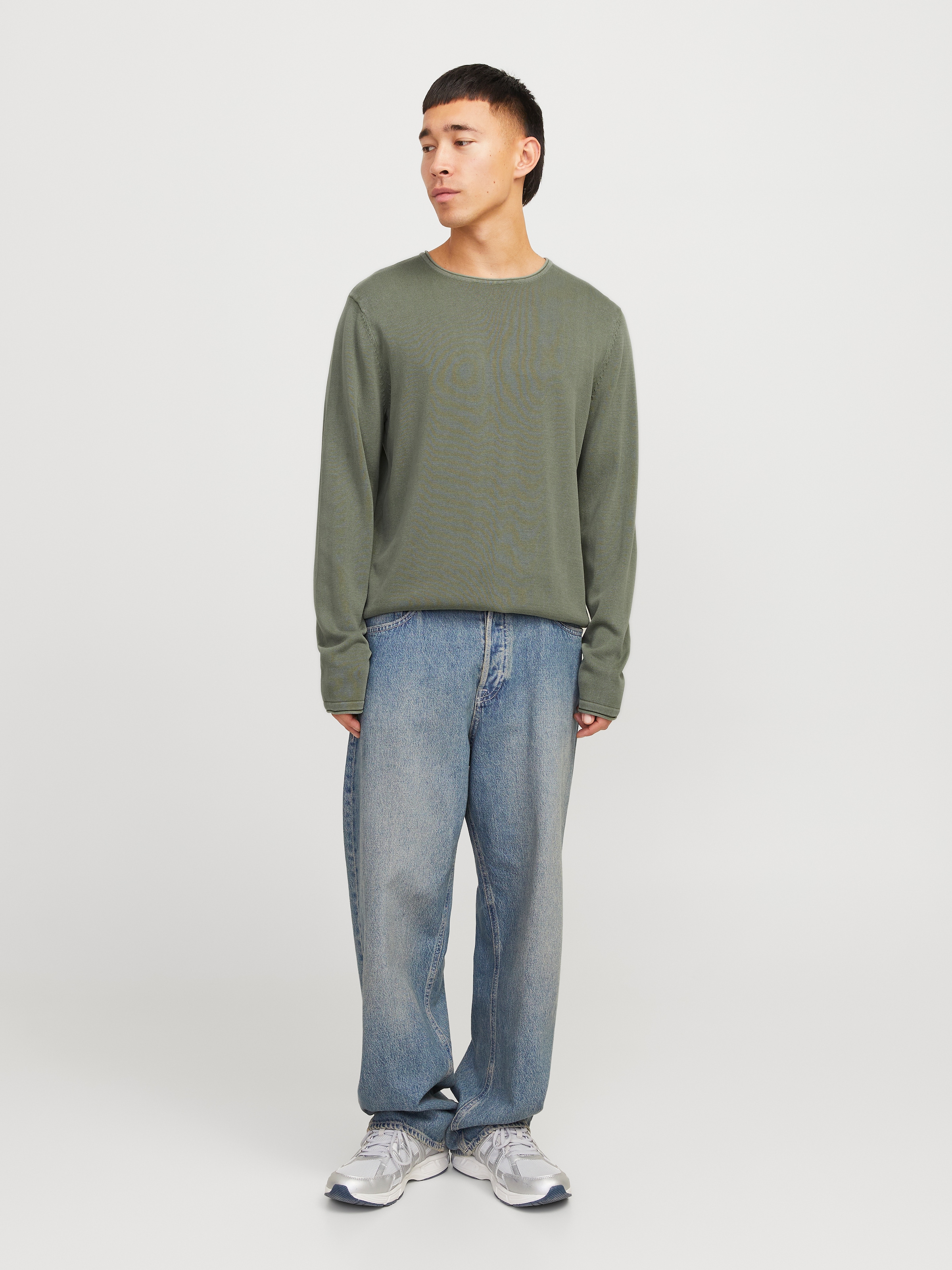 Jack & Jones Strickpullover »JJELEO KNIT CREW NECK NOOS«, mit Rundhalsausschnitt