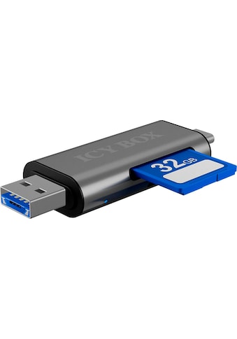 Raidsonic Computer-Adapter »ICY BOX SD/MicroSD, USB 2.0 Card Reader mit USB-C & -A und... kaufen