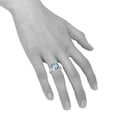 Zeeme Fingerring »925/- Sterling Silber rhodiniert Blautopas«, Ring