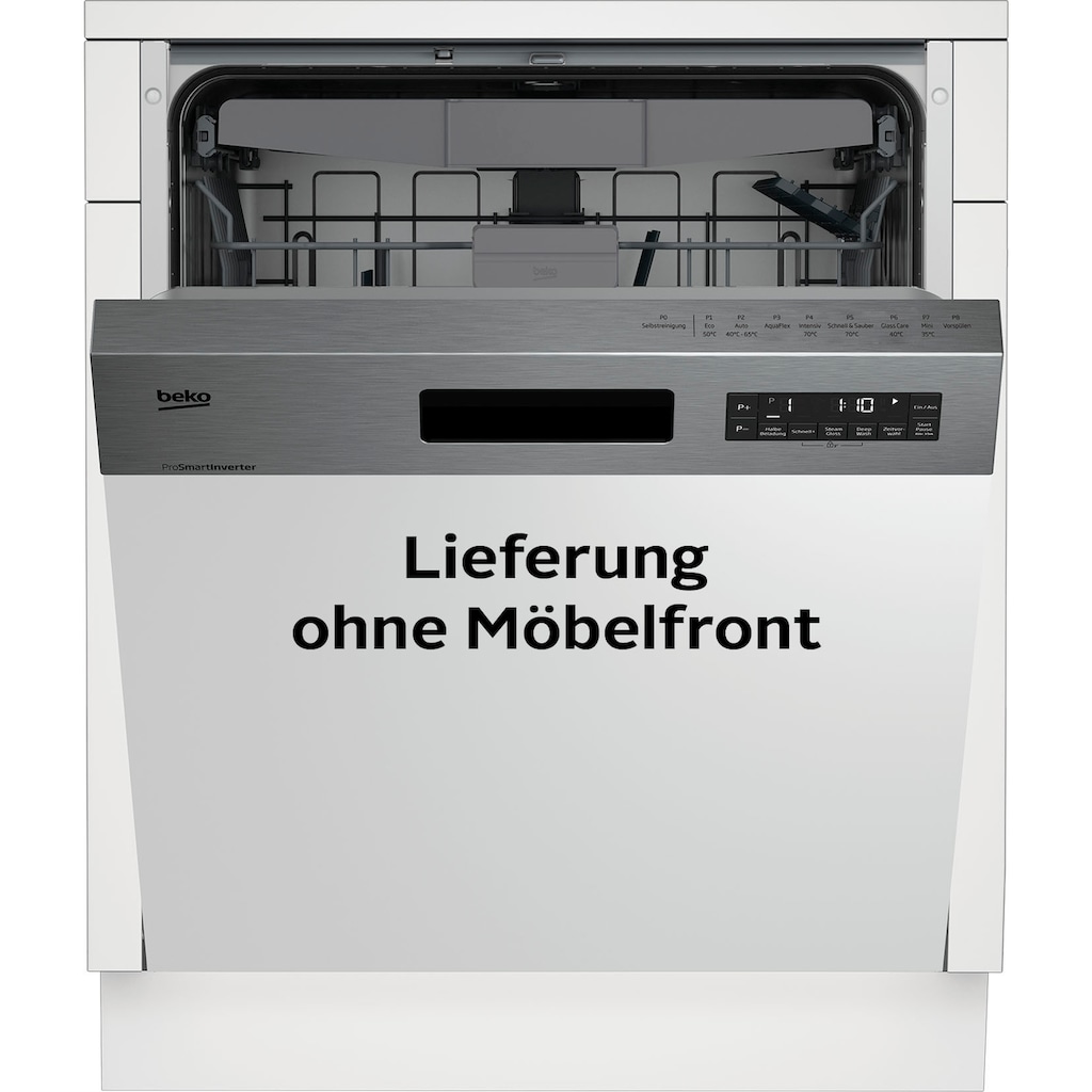 BEKO teilintegrierbarer Geschirrspüler »DSN28640X«, DSN28640X, 16 Maßgedecke