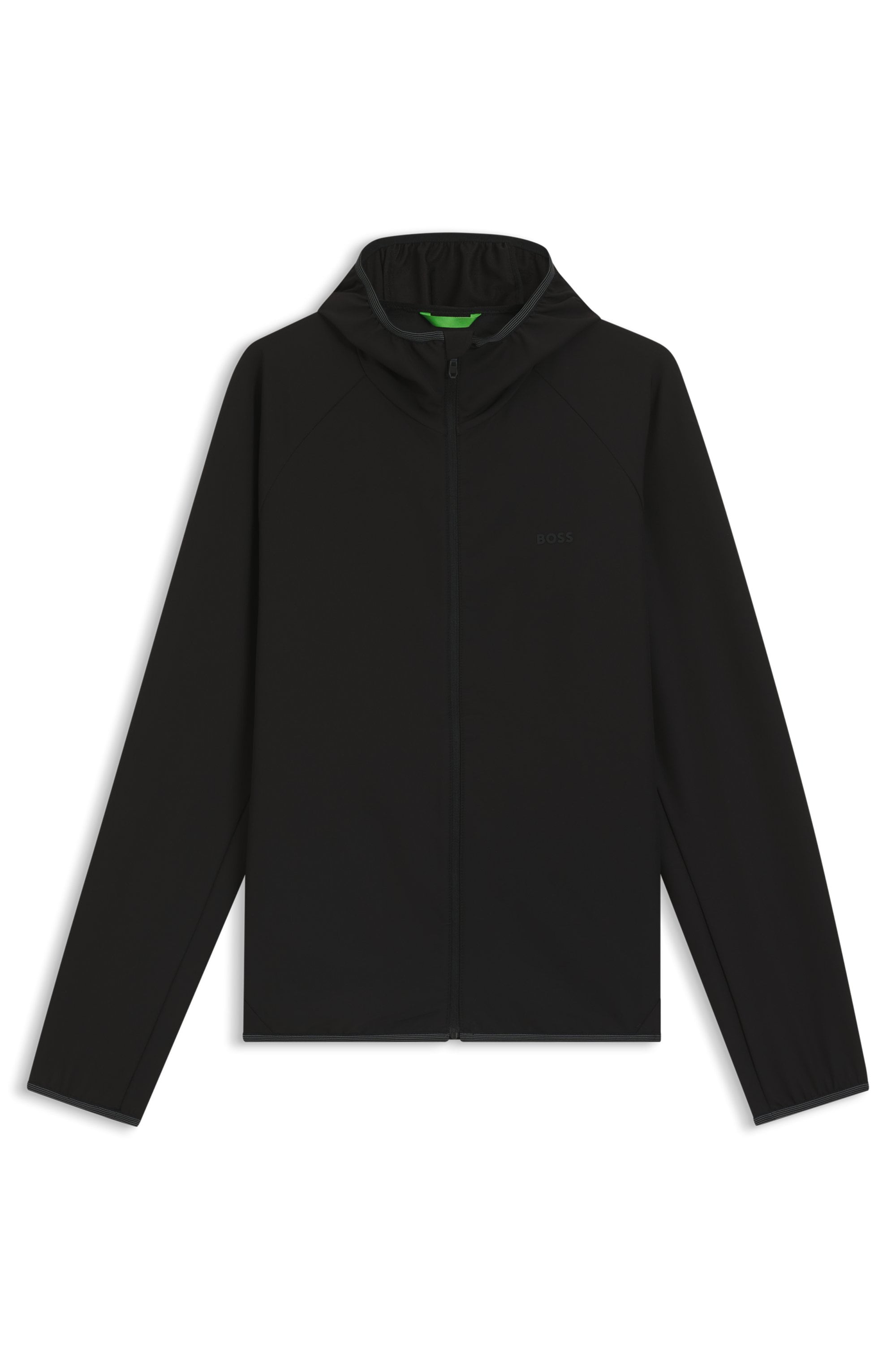 BOSS GREEN Funktionsjacke »L Commuter« mit Kapuze wasserabweisend Funktionsjacke mit gummiertem Label 4 Wege Stretch