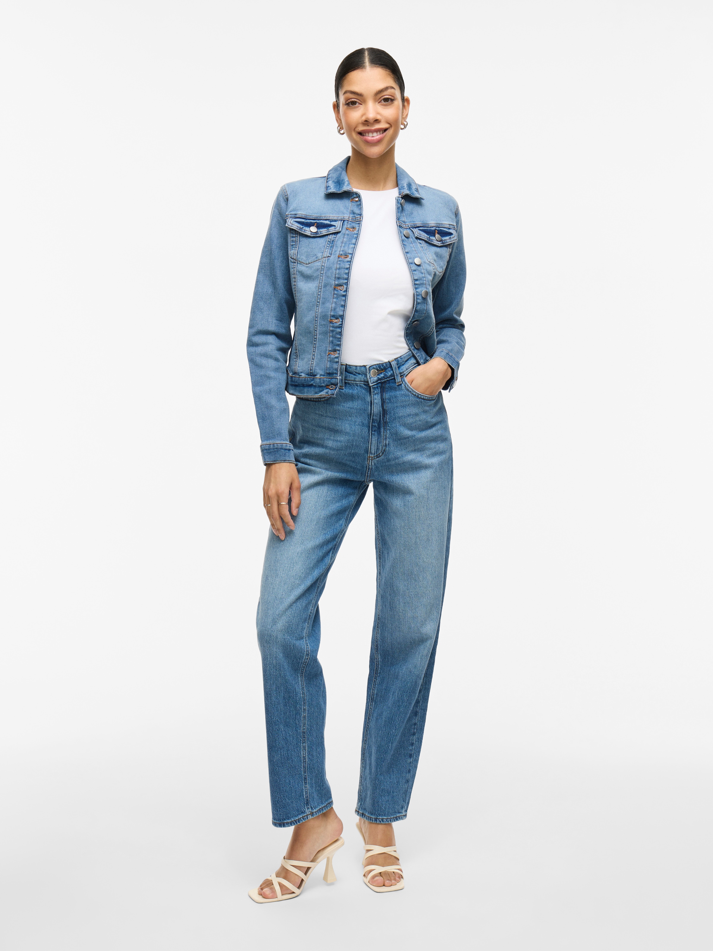 Vila Jeansjacke »VISHOW NEW L/S DENIM JACKET - NOOS«