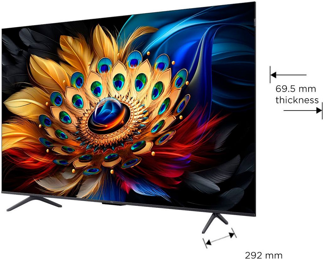 TCL QLED-Fernseher »55C61BX1«, 4K Ultra HD, Smart-TV, Multi HDR, Dolby Vision, Apple TV, HDMI 2.1, ONKYO Sound