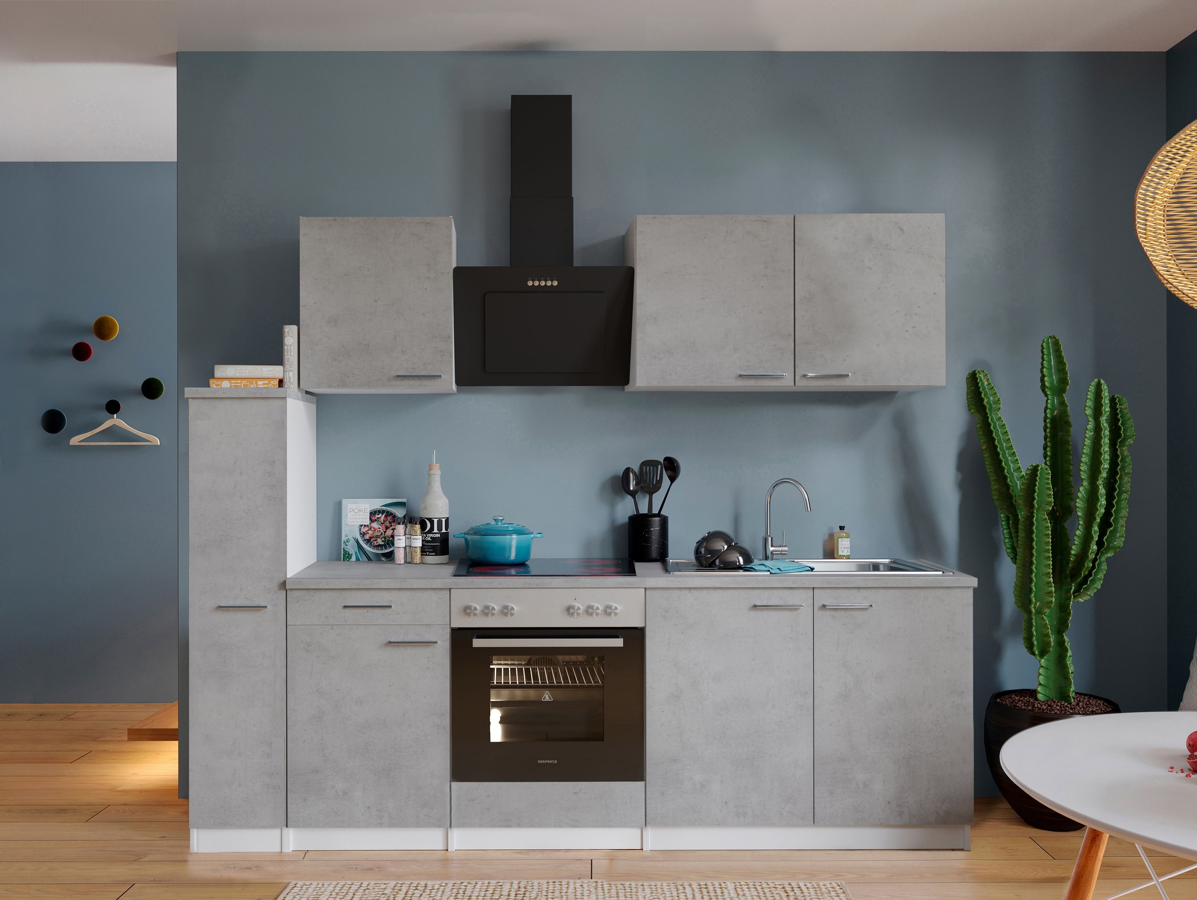 RESPEKTA Küchenzeile »Malia« Breite 240 cm, 85 cm Arbeitshöhe, in exklusive günstig online kaufen