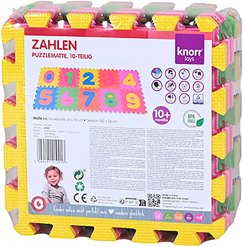 Knorrtoys® Puzzle »Zahlen«, (10 tlg.), Puzzlematte, Bodenpuzzle