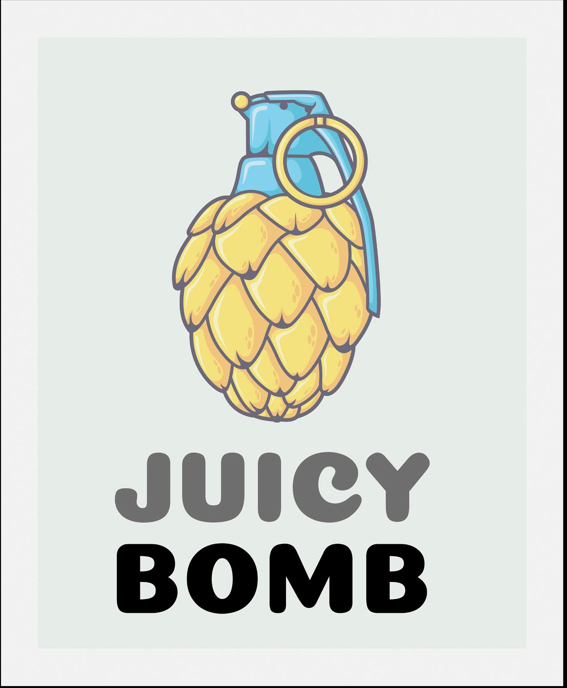 queence Bild »Juicy Bomb«, Obst-Obst Bilder-Schriftzug-Figuren-Abstrakt-Hum günstig online kaufen