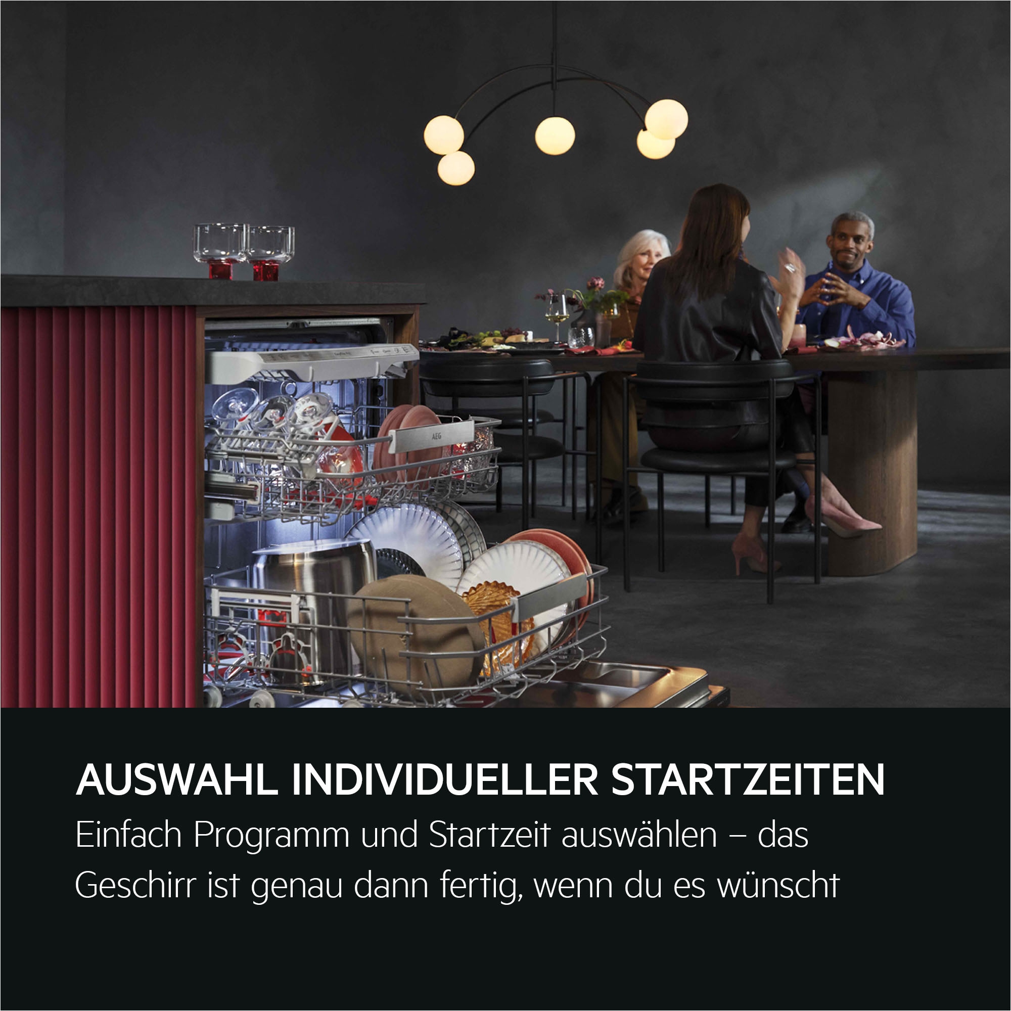 AEG vollintegrierbarer Geschirrspüler »GI9200X2TC« 8,4 l 14 tlg. Maßgedecke Leise Spülmaschine 38 dB kraftvoll gegen Eingebranntes EEK A-10 %