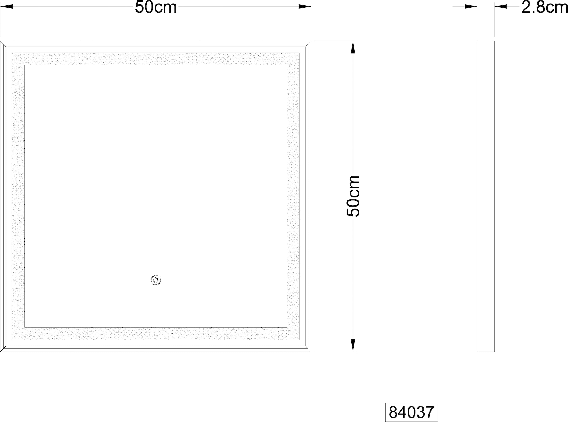 GLOBO LIGHTING Spiegelleuchte »RIVAS« LED-Modul 1 Stk. warmweiß - kaltweiß Spiegel Flur Schlafzimmer Badezimmer dimmbar Farben