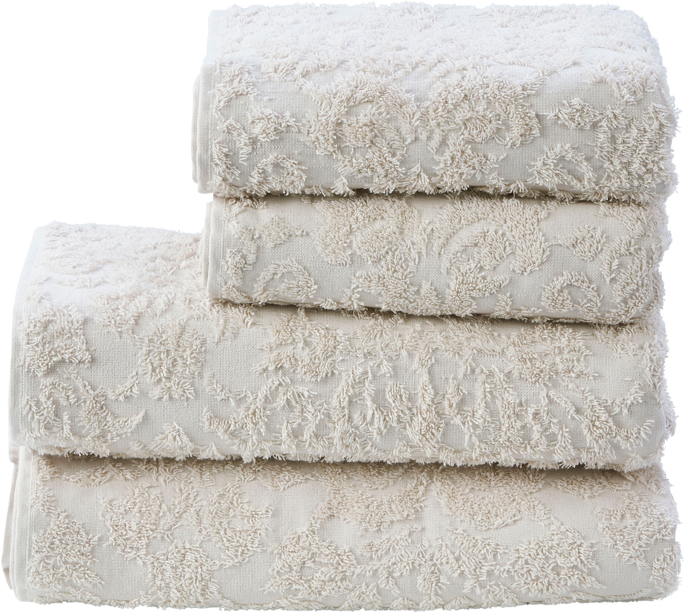 done.® Handtuch Set »Provence Ornaments« Uni-Farben, Ornamente, mit Fransen günstig online kaufen