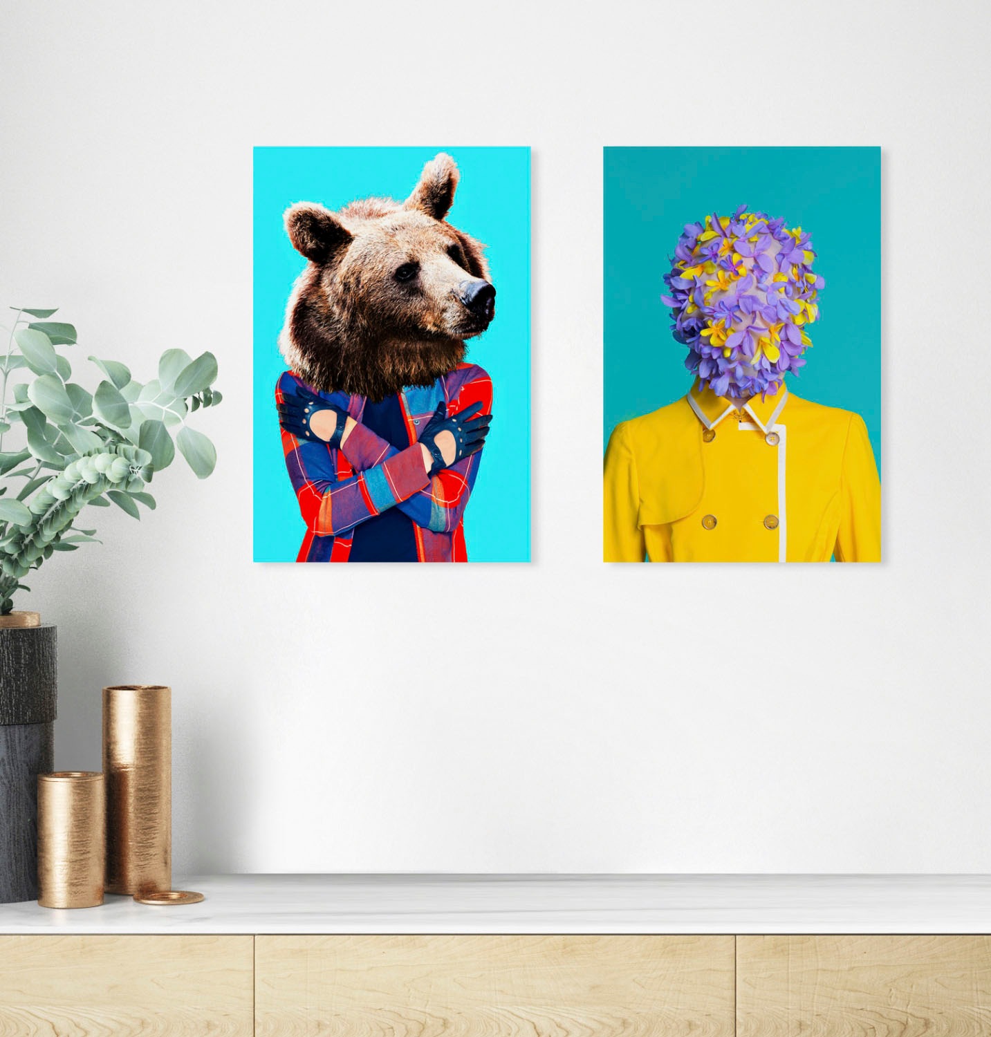 queence Acrylglasbild »Blumenkopf«, Kunst-Blumen-Blumenbilder-klassische Fa günstig online kaufen