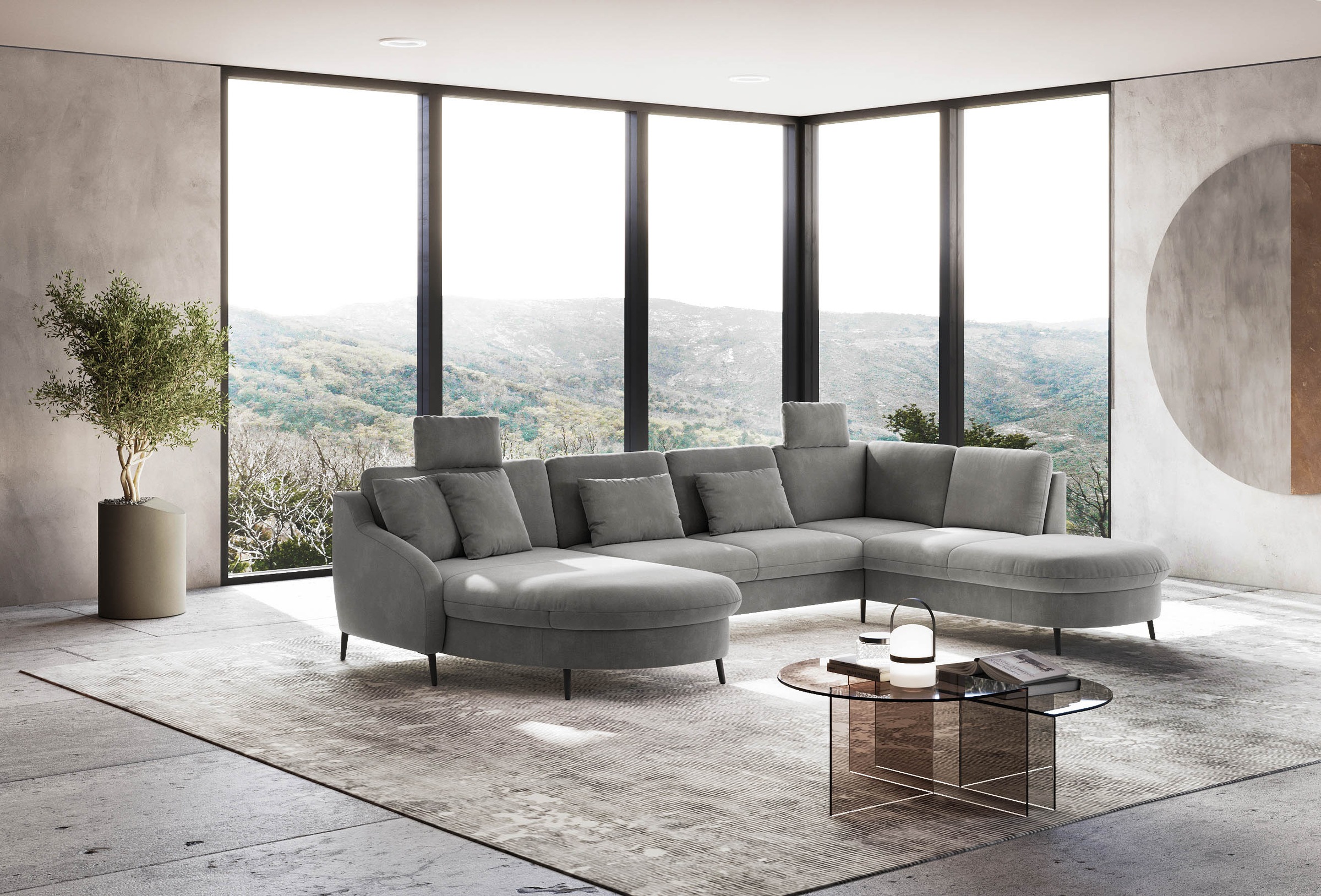 sit&more Wohnlandschaft »Soul U-Form«, wahlweise mit Bett und Bettkasten