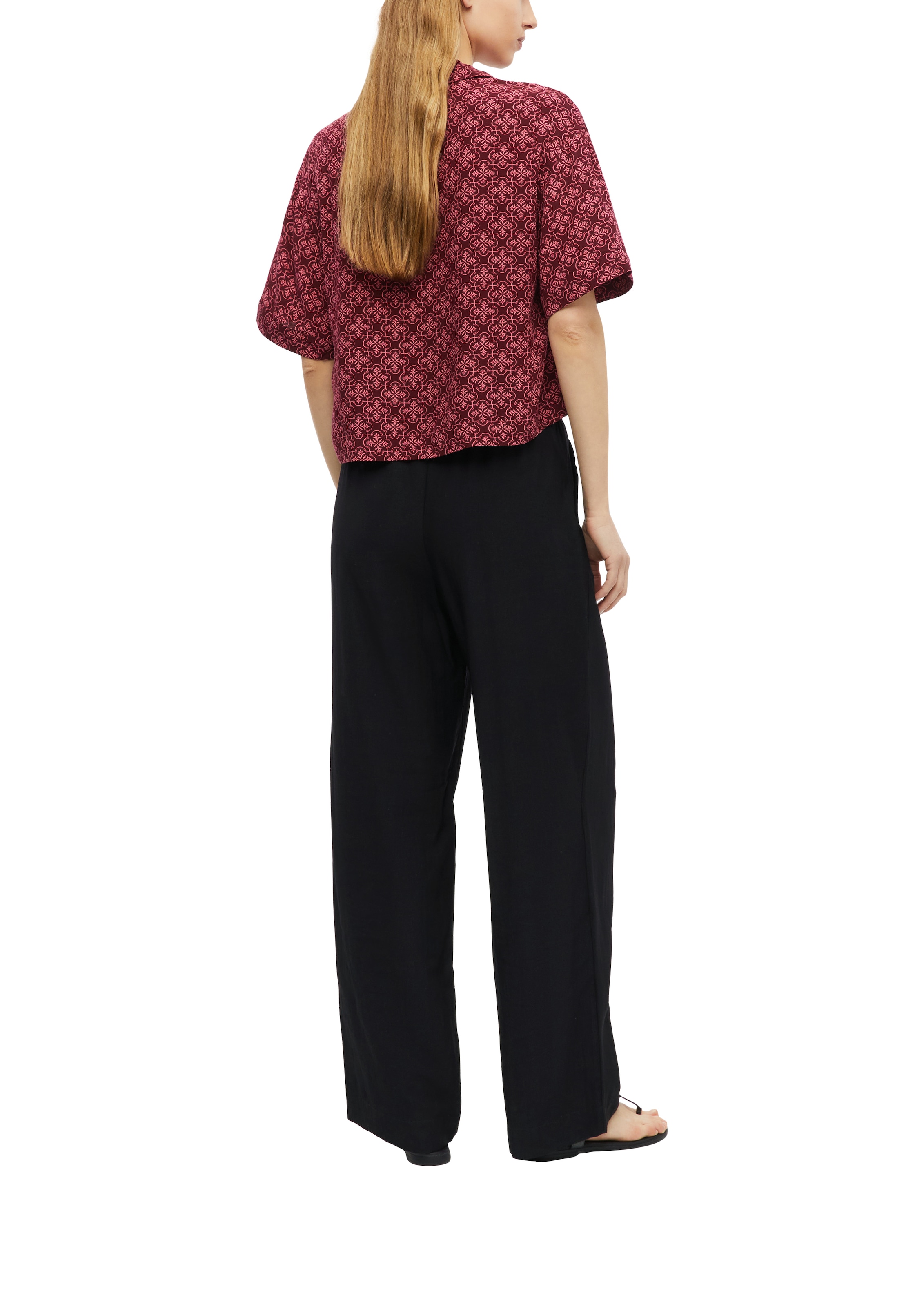 s.Oliver Druckbluse Sommerbluse mit Allover-Print