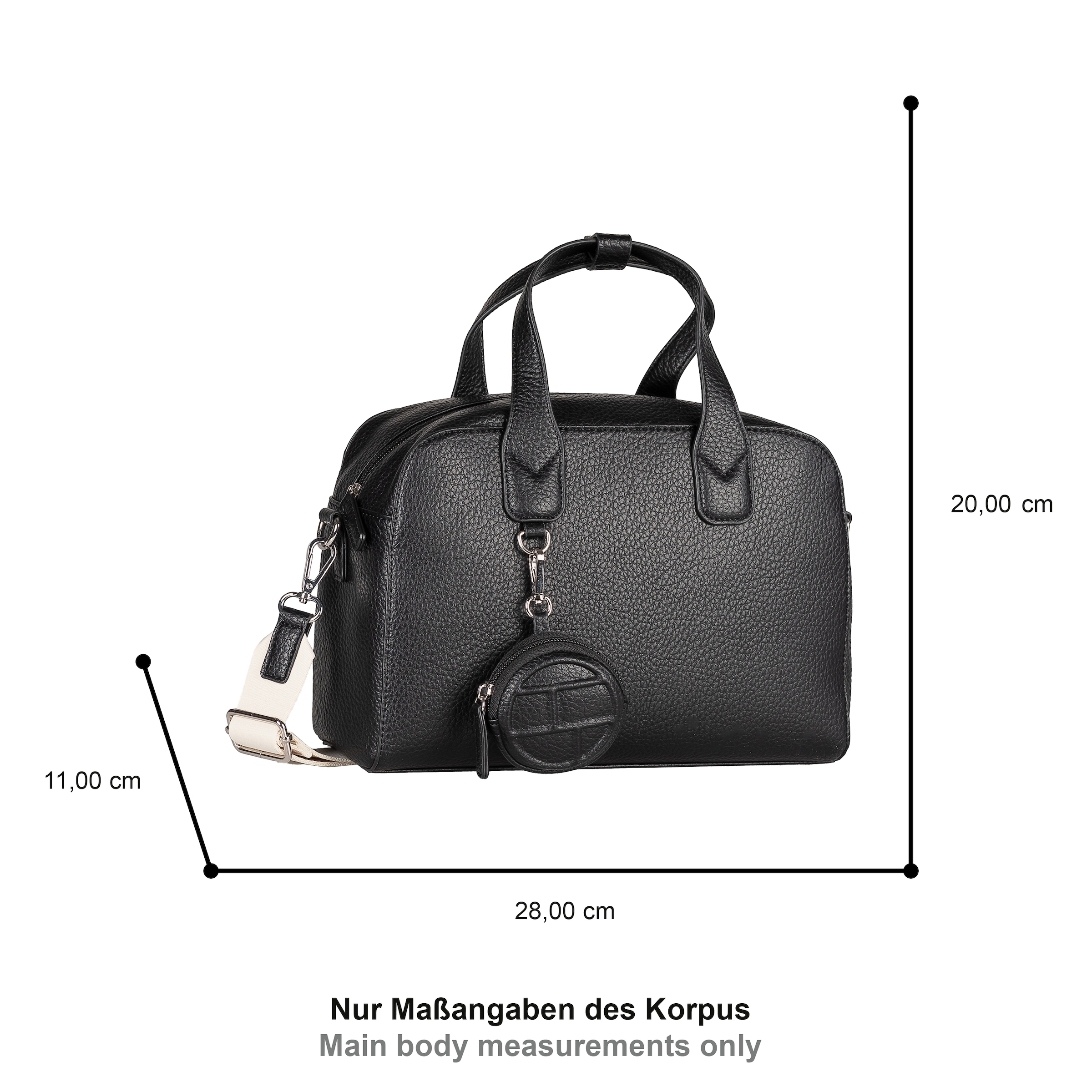 TOM TAILOR Bowlingtasche »Rima« elegante Formen treffen auf sportiven Schulterriemen & Minipouch