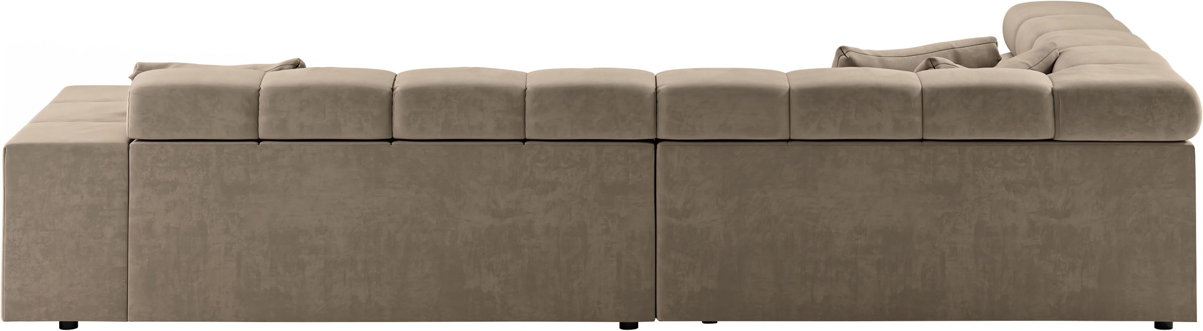 INOSIGN Ecksofa »Ancona incl. Kopfteilverstellung, Breite 319cm, L-Form«, wahlweise motorische Sitztiefenverstellung, auch in Cord + Easy Care