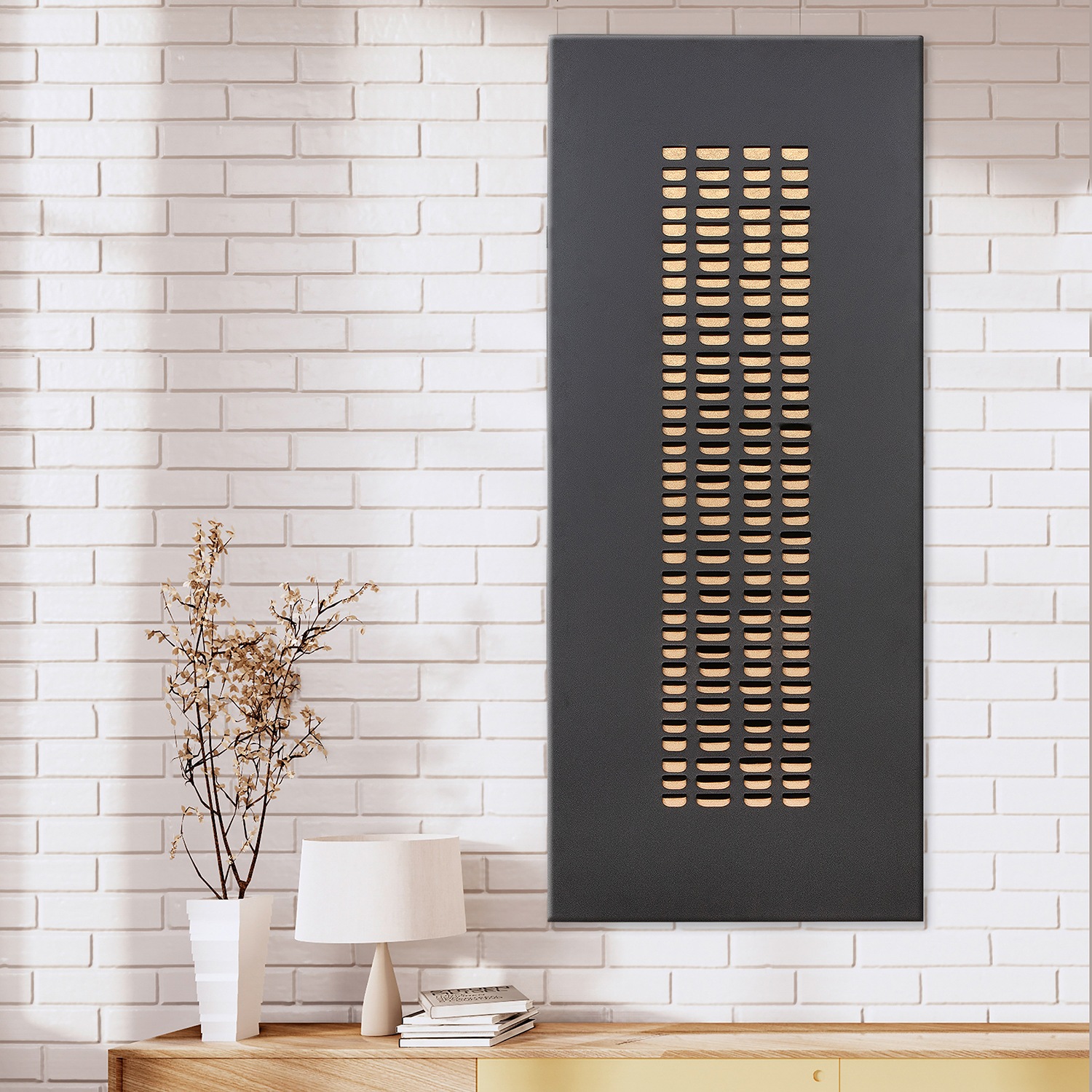 Casablanca by Gilde Wanddekoobjekt »Wandrelief rechteckig Torus schwarz H. günstig online kaufen