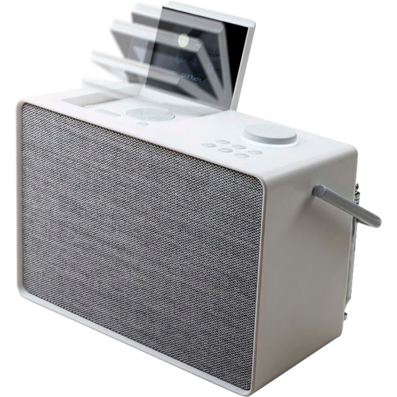 PURE Digitalradio (DAB+) »Evoke Play« (Bluetooth WLAN Digitalradio (DAB+) Internetradio UKW mit RDS 40 W) Cotton White Bluetooth oder UKW in...