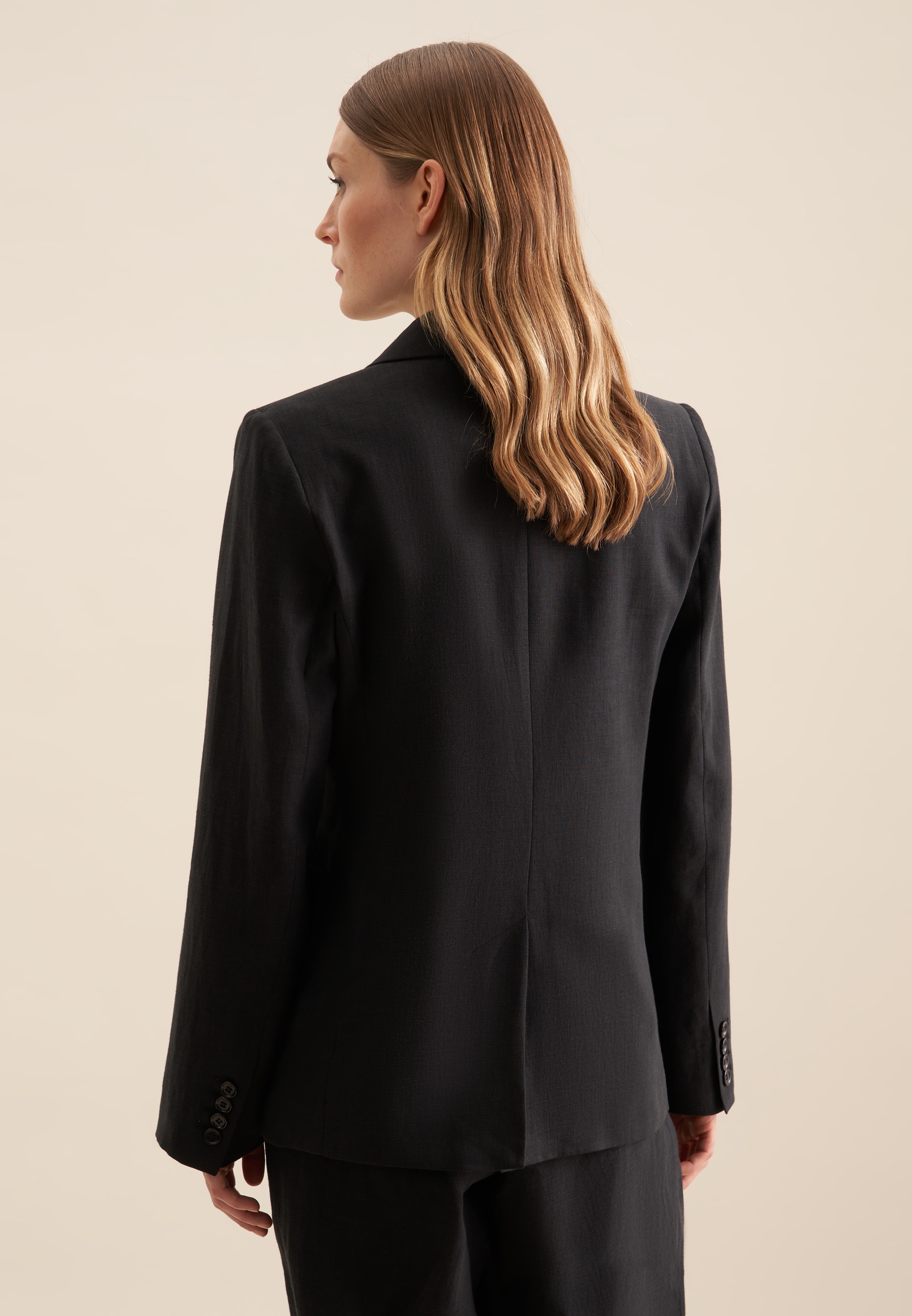 seidensticker Leinenblazer »Schwarze Rose«, zweireihig