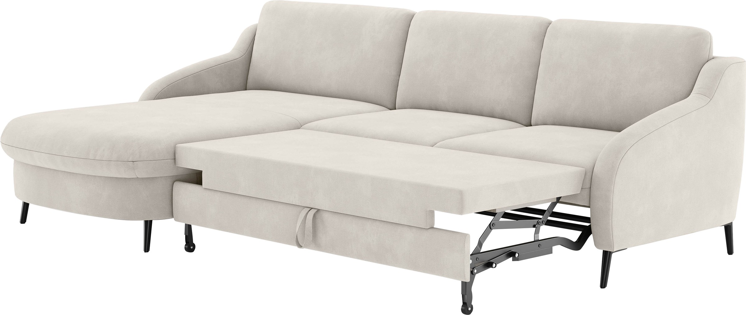 sit&more Ecksofa »Soul L-Form«, wahlweise mit Bettfunktion und Bettkasten oder Schubkasten