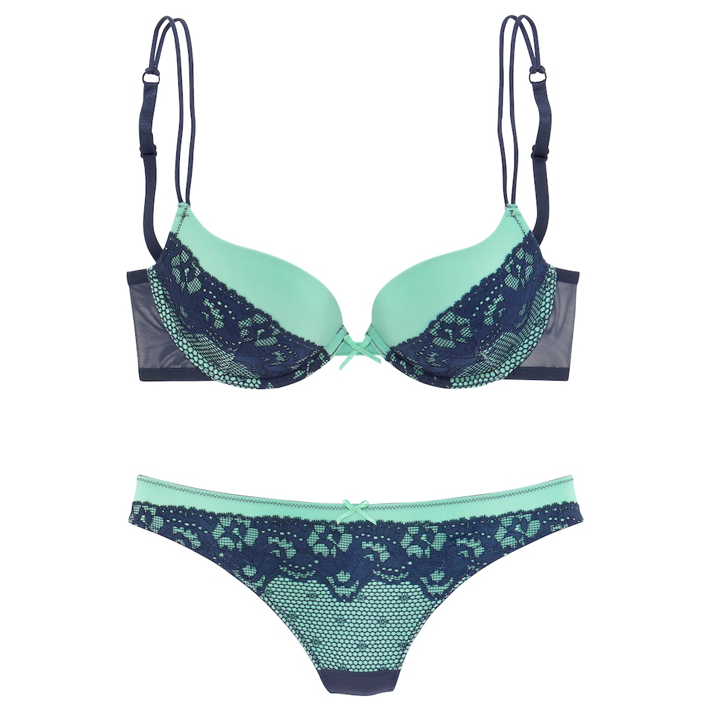 Melrose Set: Push-up-BH, (Set, 2 tlg., mit String)