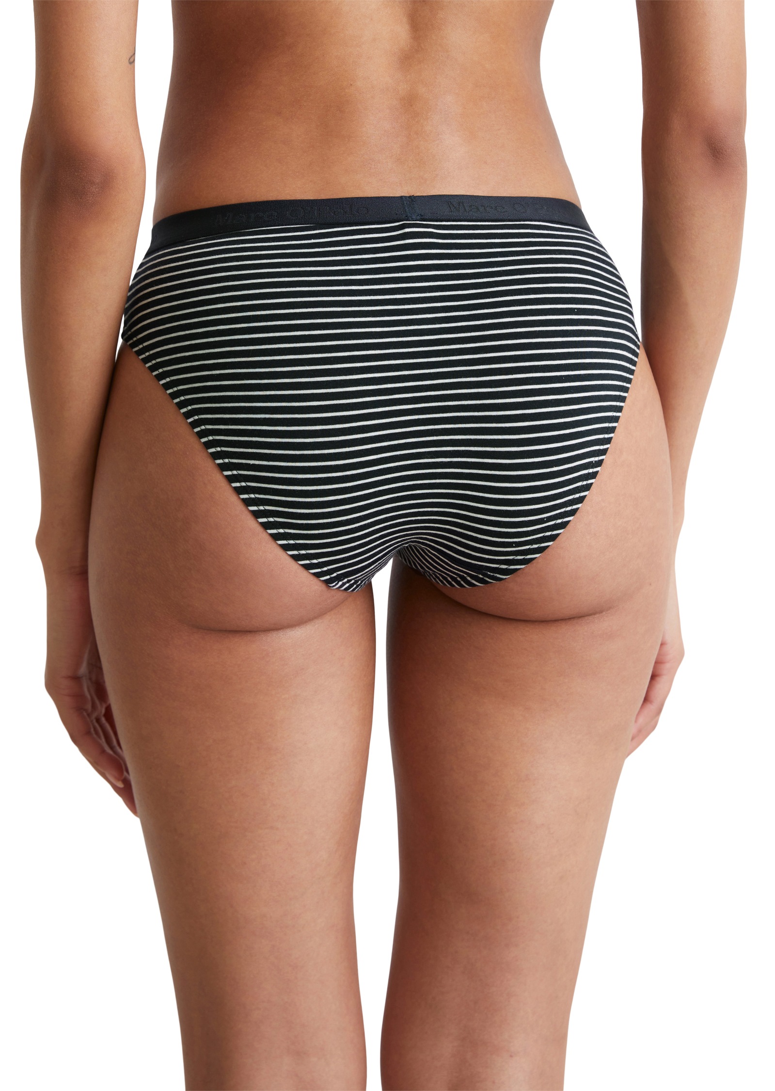 Marc O'Polo Slip »Essentials«, (3er Pack), mit elastischem Bund mit Logo