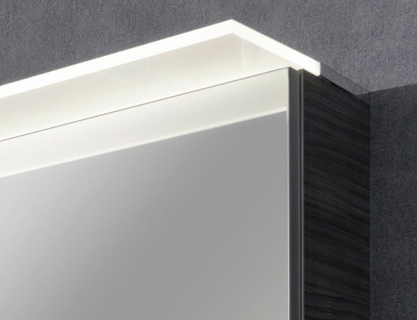 FACKELMANN Spiegelschrank »PE 60 - Dark-Oak«, Badmöbel Breite 60 cm, 2 Türen