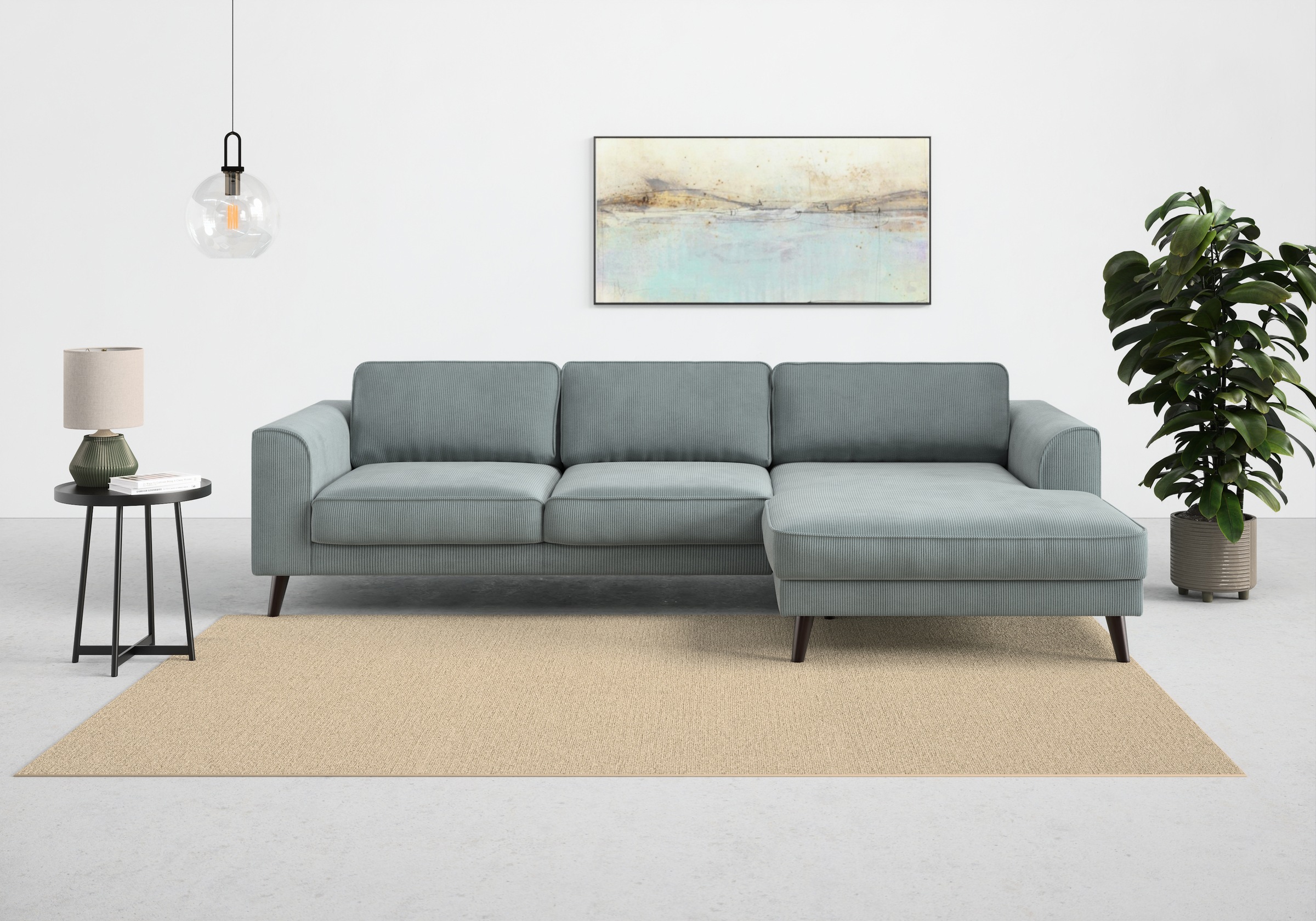 TRENDMANUFAKTUR Ecksofa »Lumber Jack, elegantes Designsofa, zeitlos modern, günstig online kaufen