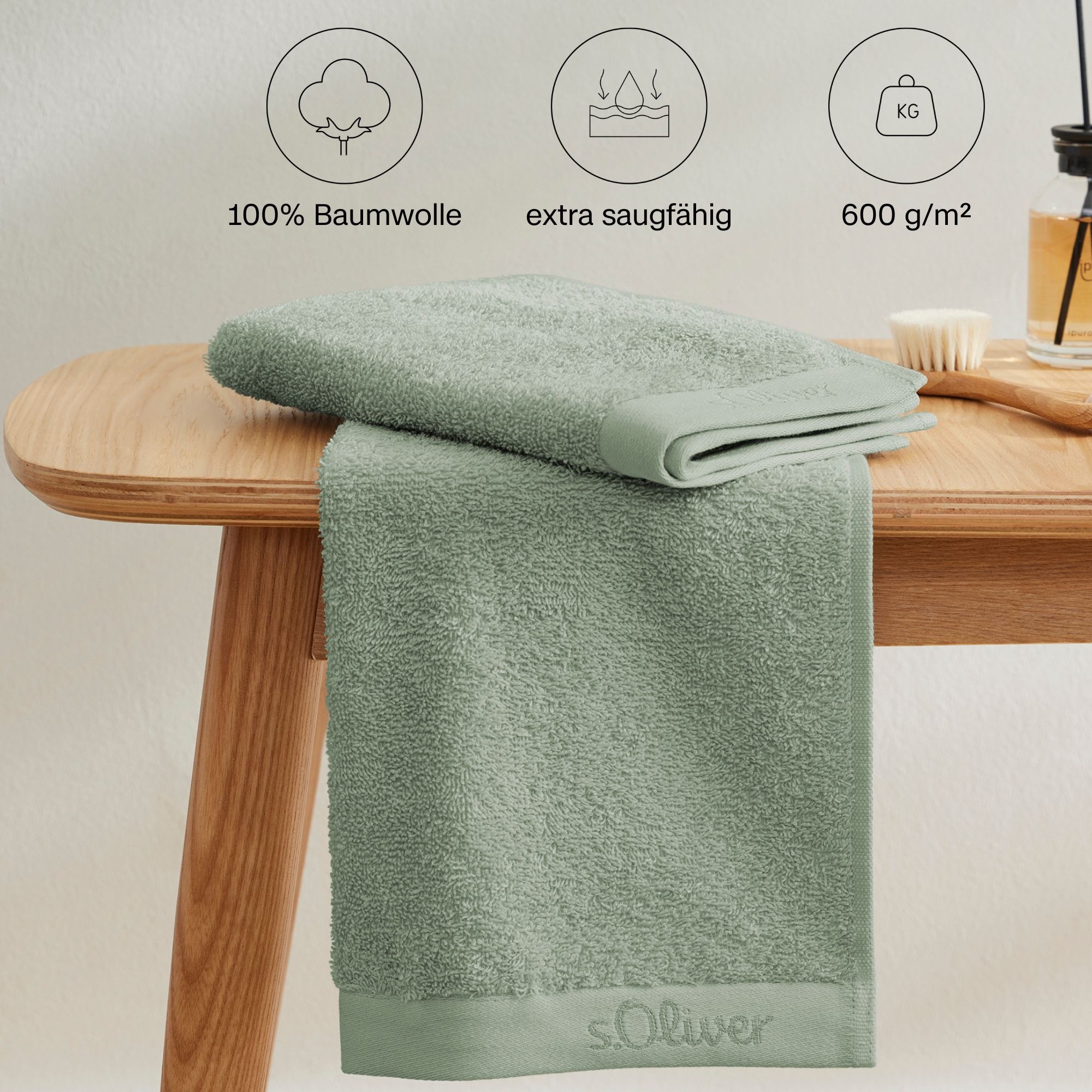 s.Oliver Handtuch Set »s.Oliver, Premium Qualität, 600 gr/m²«, (Set, 8 St., günstig online kaufen