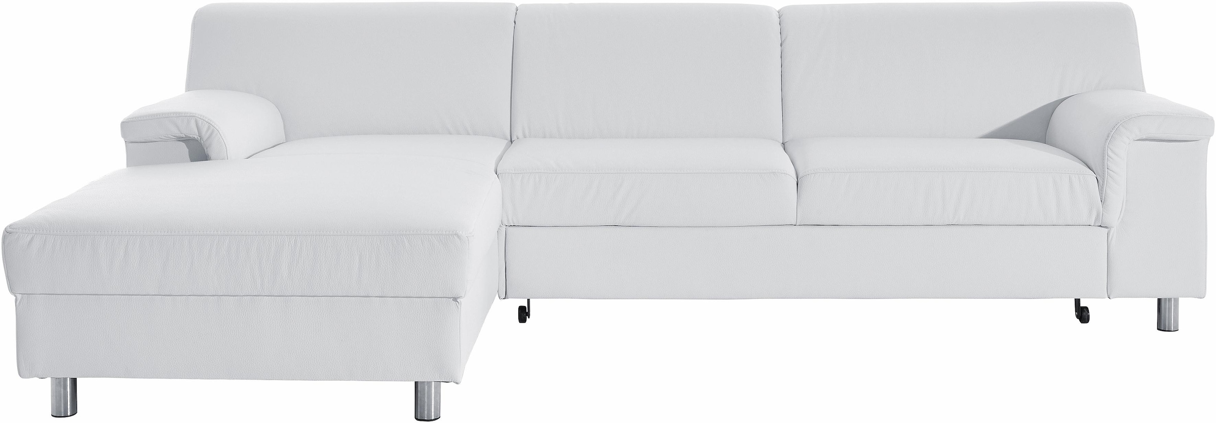 INOSIGN Ecksofa »Jamie, modern und elegant, Fußhöhe 9cm, L-Form,«, wahlweise mit Bettfunktion